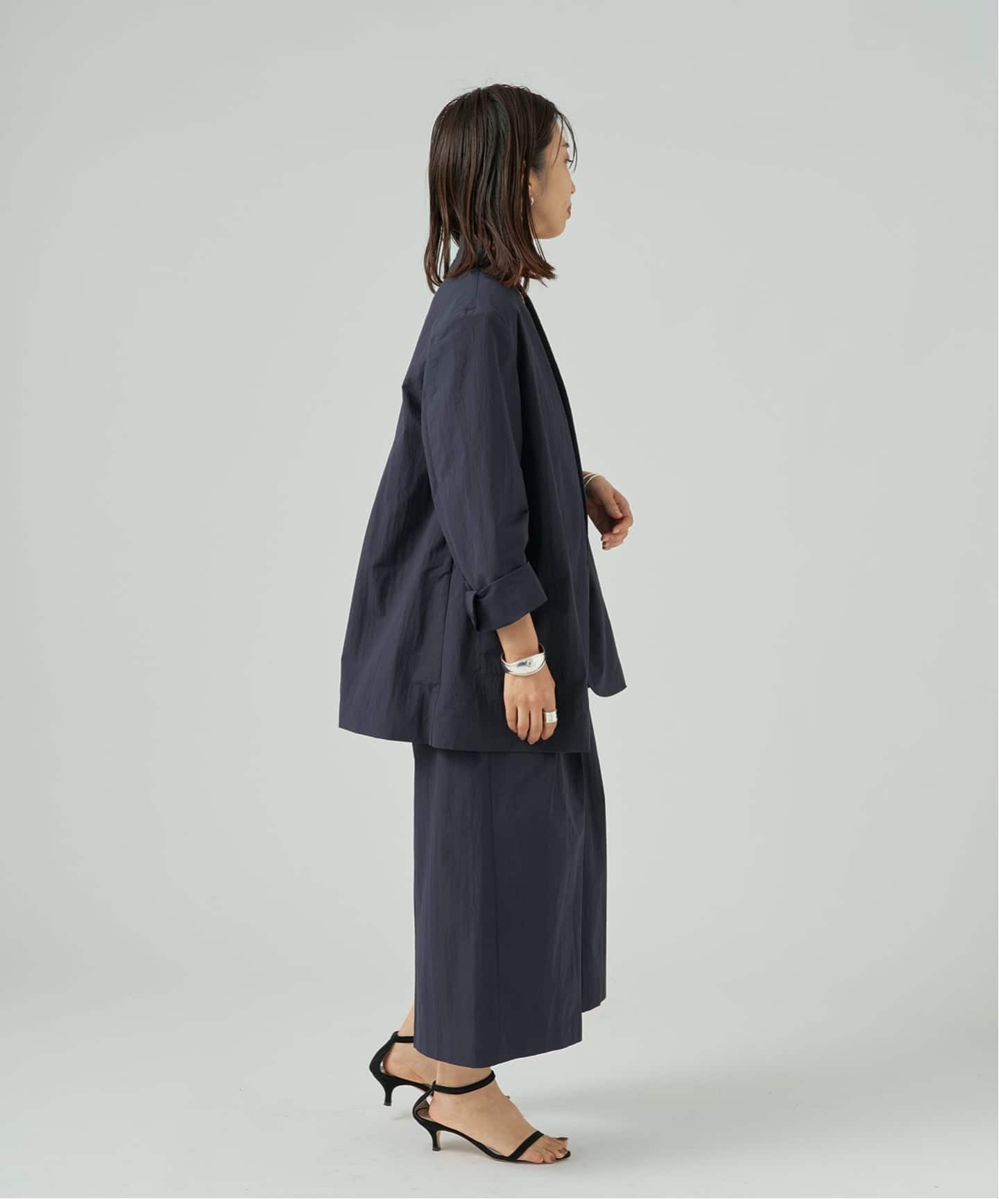 手洗い可》Dry Touch Collarless ジャケット（ノーカラージャケット