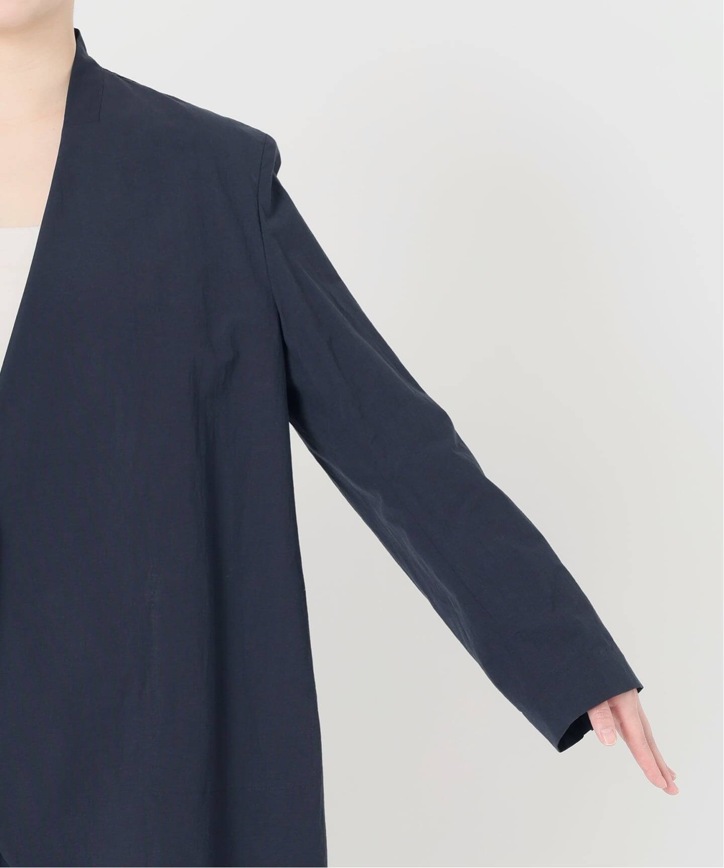 手洗い可》Dry Touch Collarless ジャケット（ノーカラージャケット