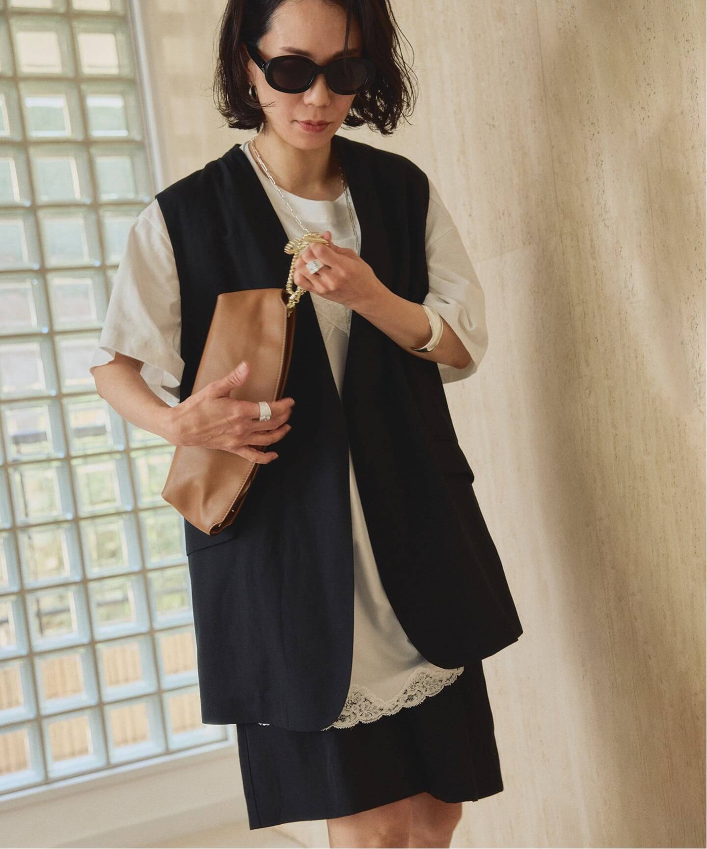 セットアップ可》Cool Touch リネンジレ（ジレ）｜VERMEIL par iena