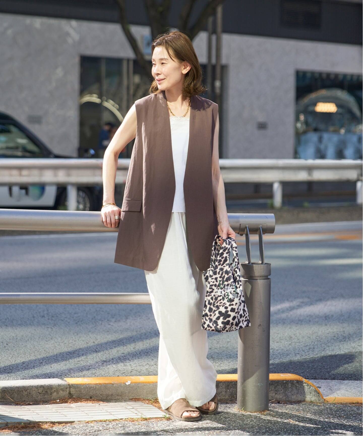 セットアップ可》Cool Touch リネンジレ（ジレ）｜VERMEIL par iena