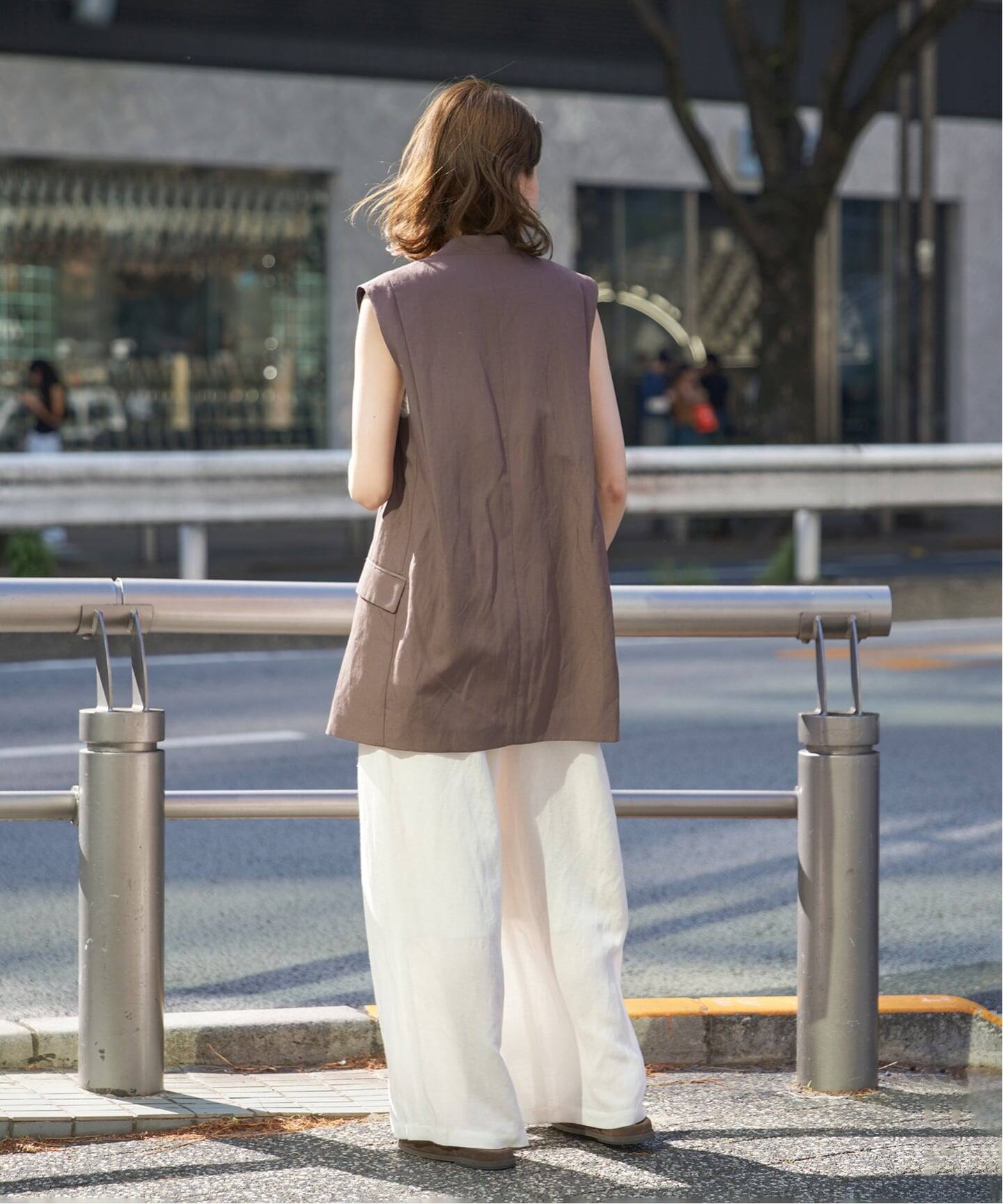 セットアップ可》Cool Touch リネンジレ（ジレ）｜VERMEIL par iena