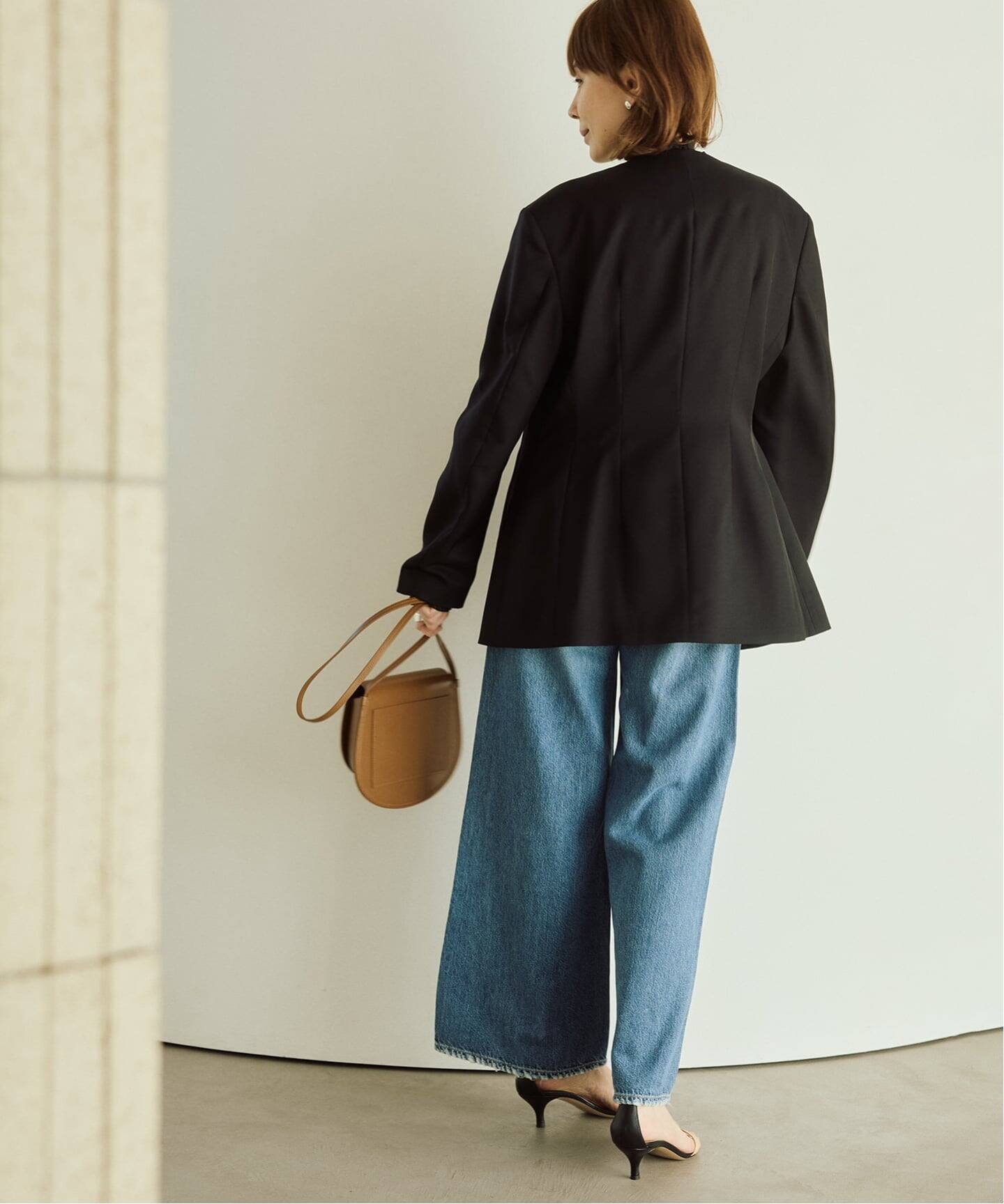 予約》ドライツイルノーカラージャケット（ノーカラージャケット