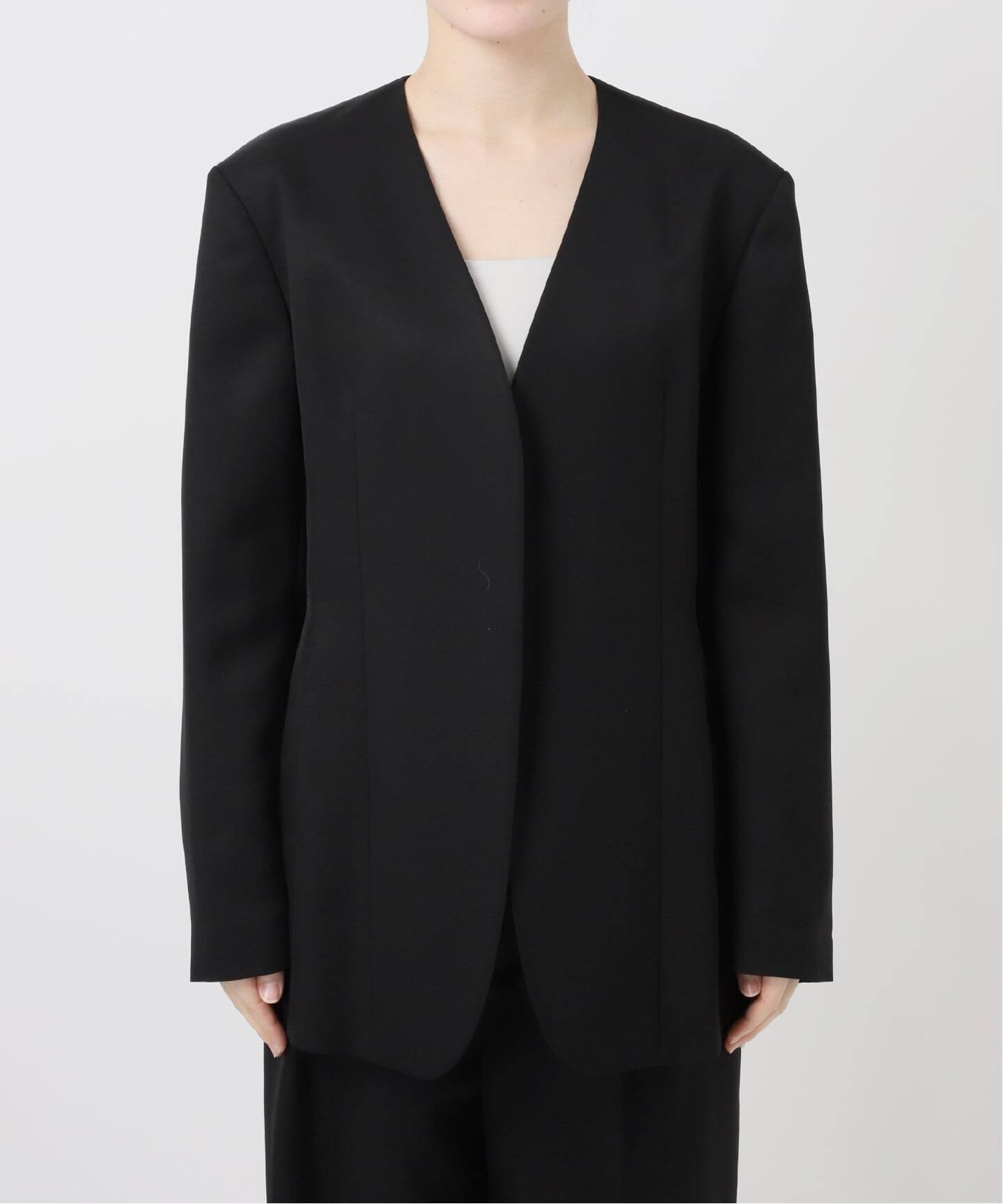 予約》ドライツイルノーカラージャケット（ノーカラージャケット