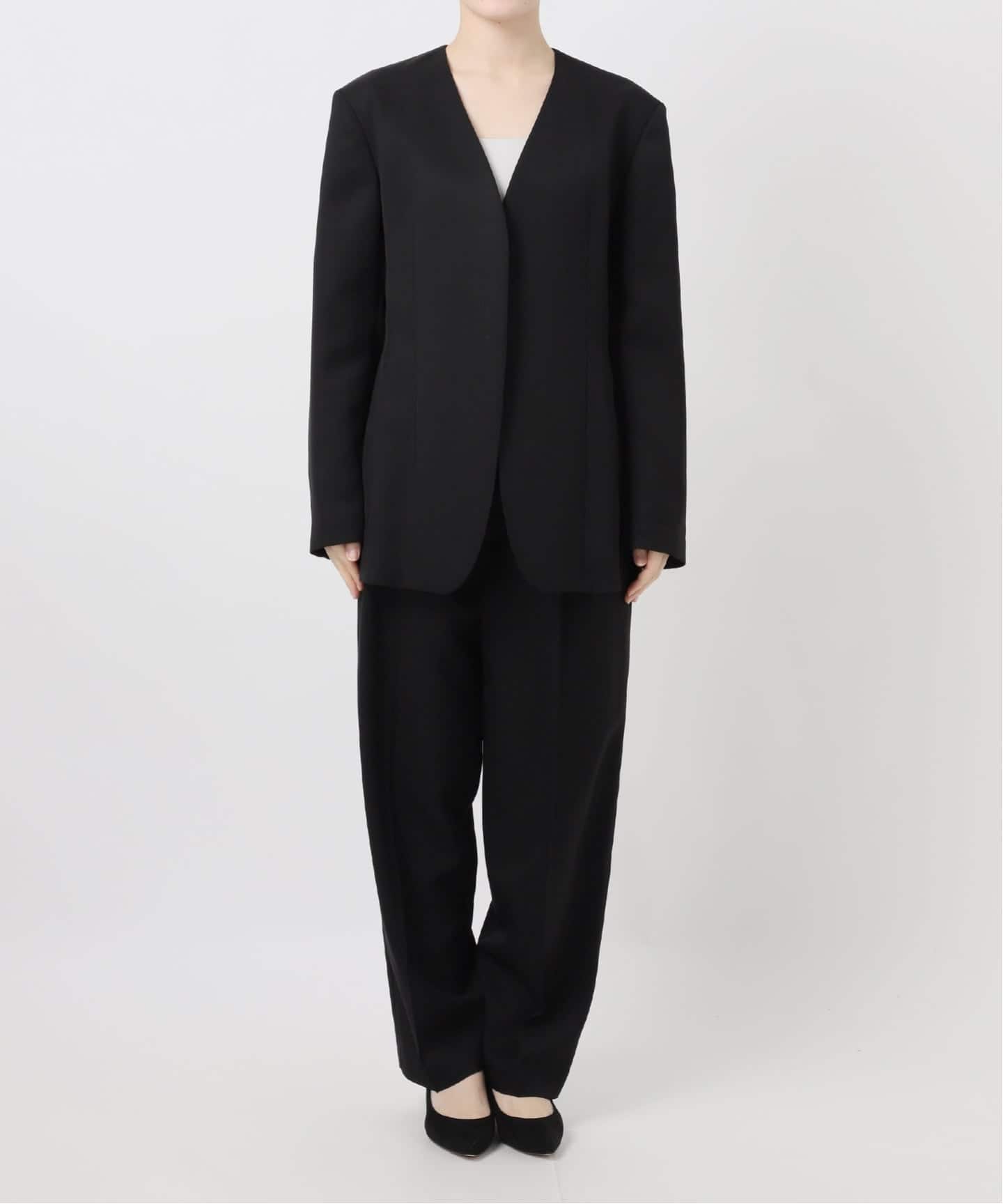 予約》ドライツイルノーカラージャケット（ノーカラージャケット