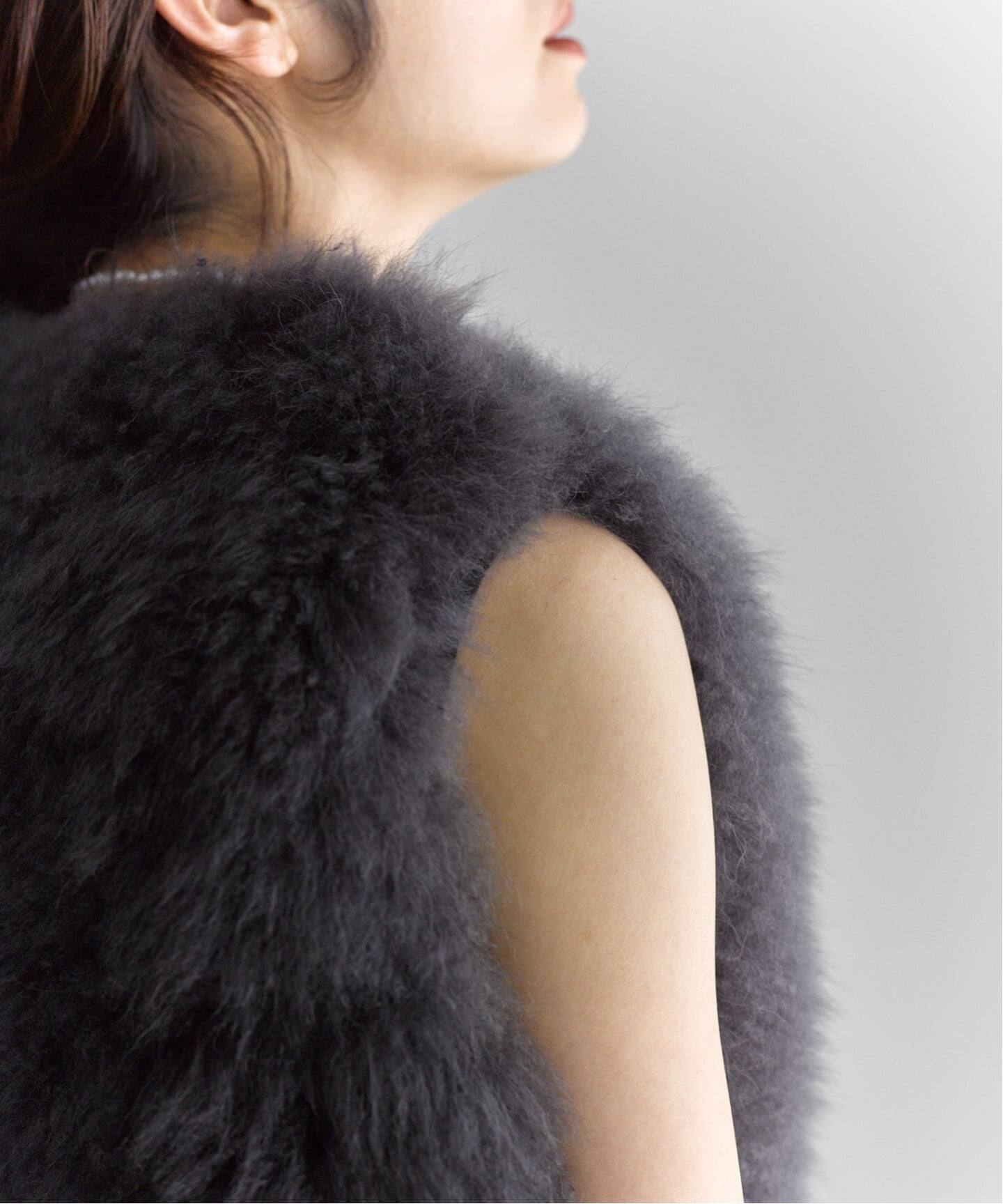 予約》Cashmere Fur gilet（ジレ）｜VERMEIL par iena（ヴェルメイユ