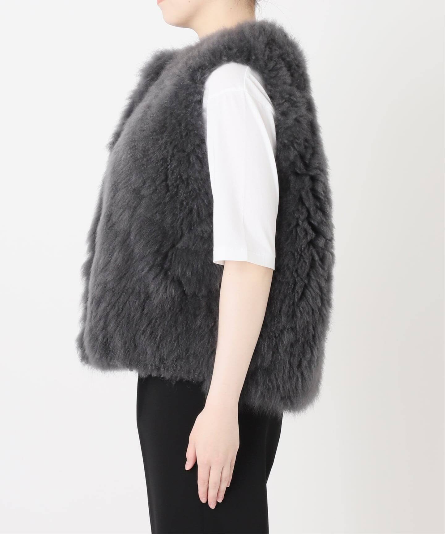 予約》Cashmere Fur gilet（ジレ）｜VERMEIL par iena（ヴェルメイユ