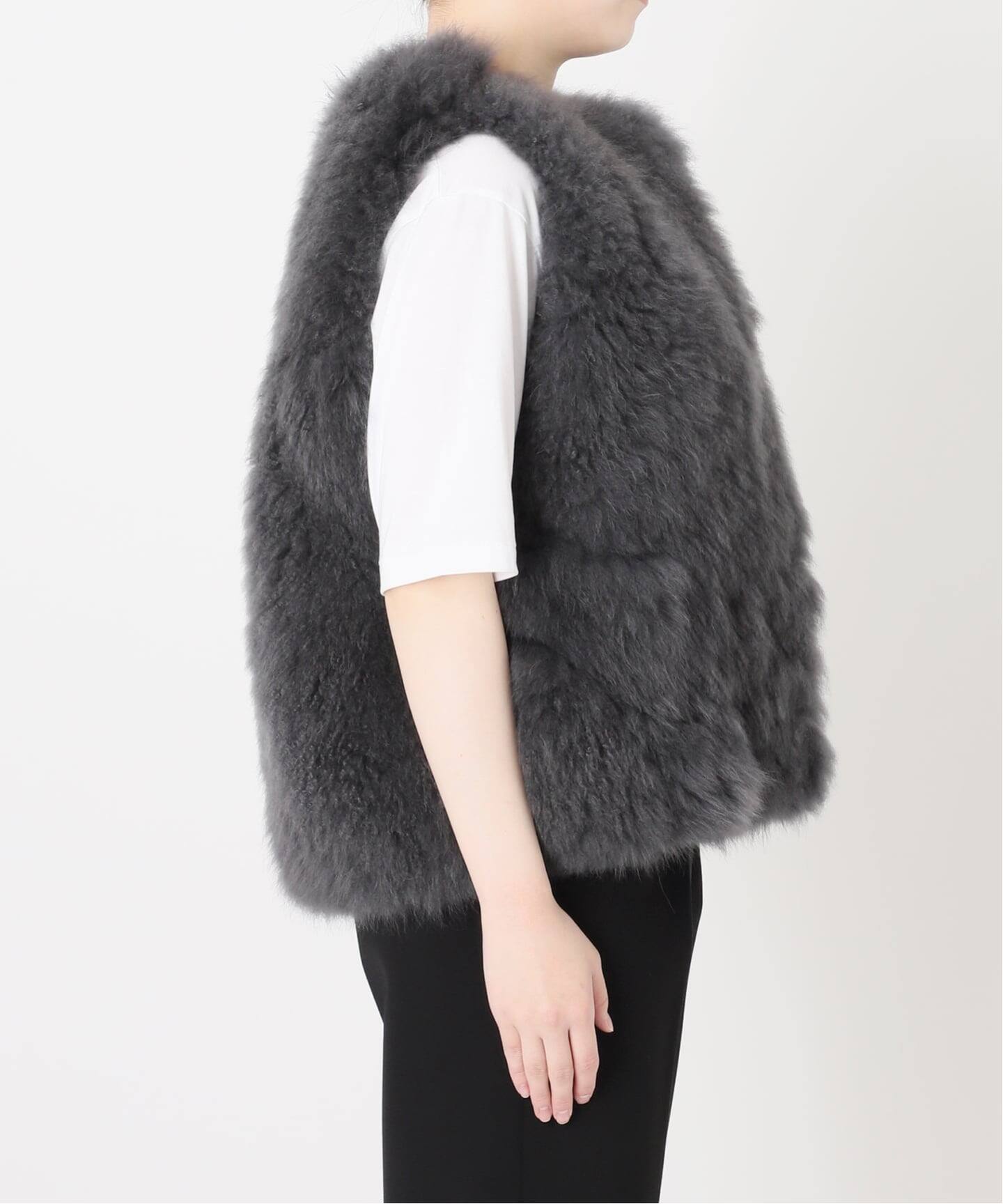 予約》Cashmere Fur gilet（ジレ）｜VERMEIL par iena（ヴェルメイユ