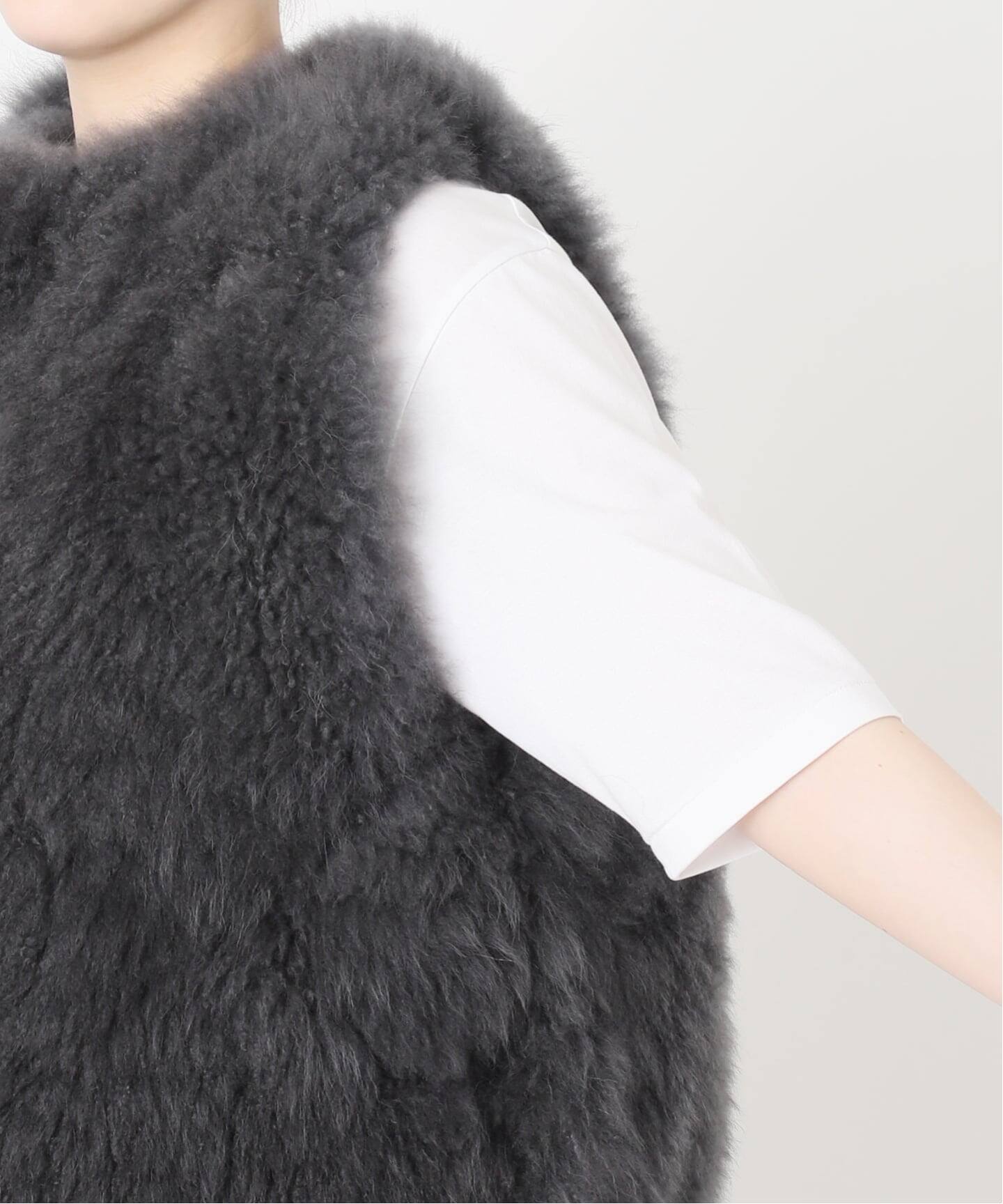 予約》Cashmere Fur gilet（ジレ）｜VERMEIL par iena（ヴェルメイユ