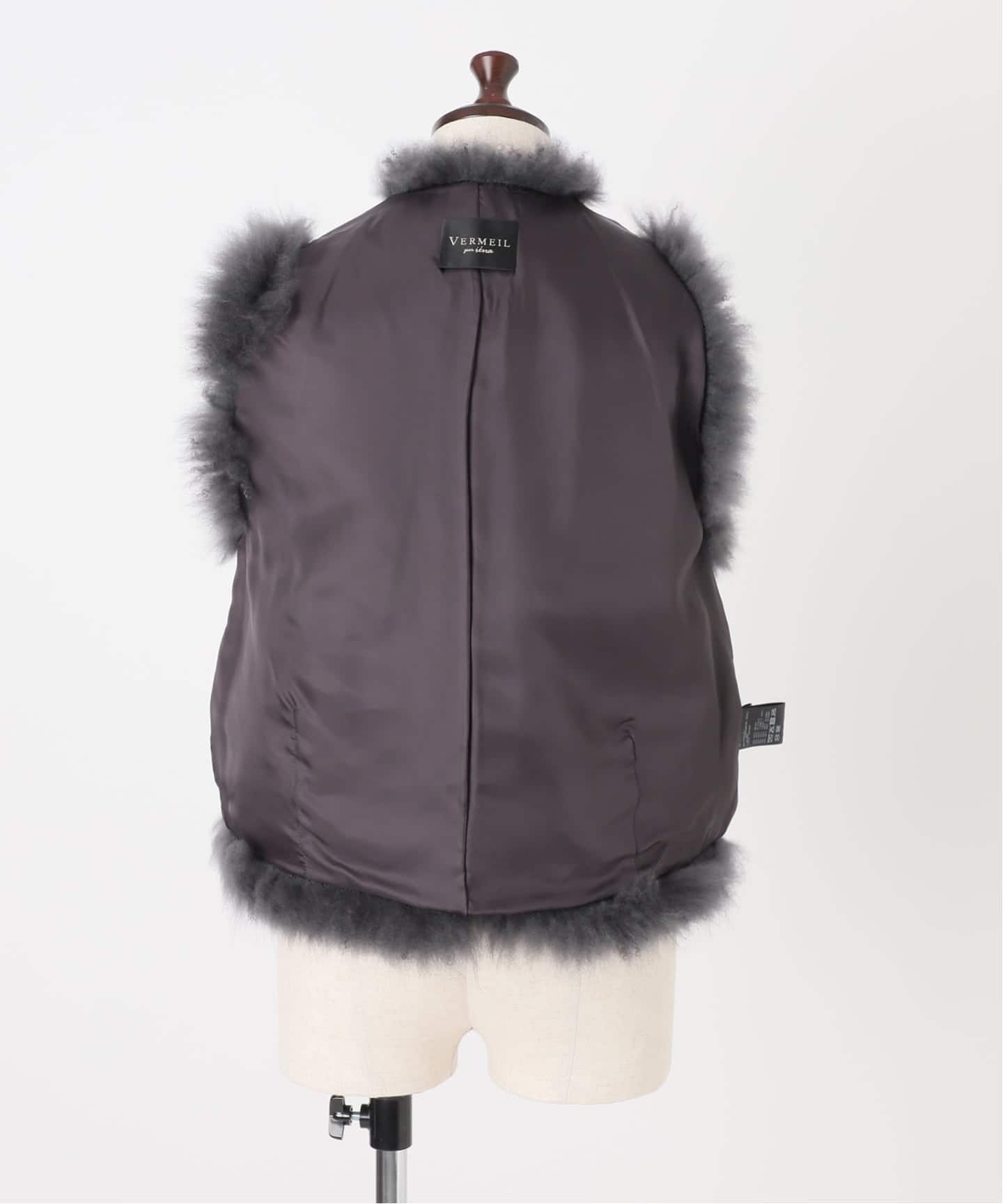 予約》Cashmere Fur gilet（ジレ）｜VERMEIL par iena（ヴェルメイユ