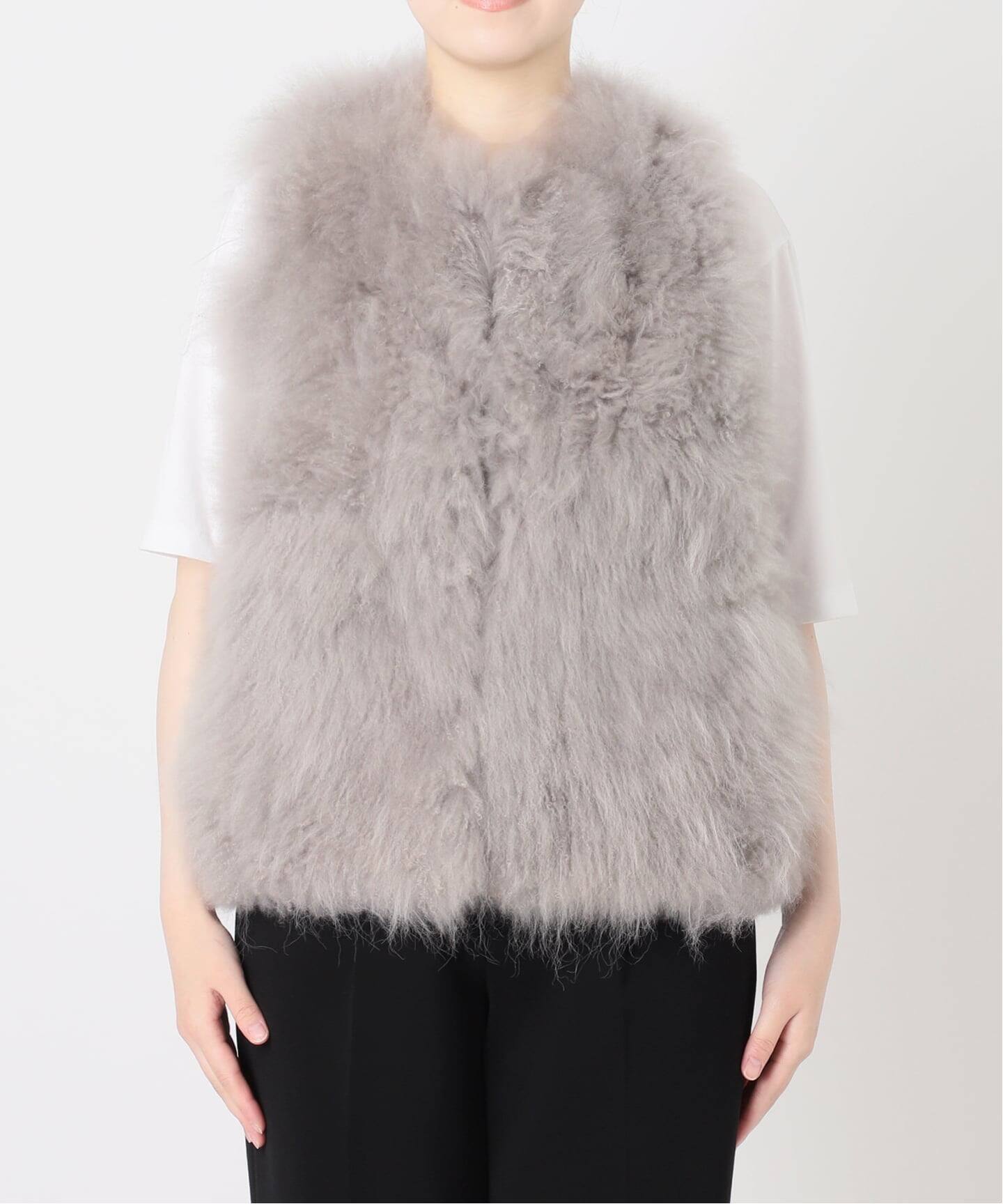 予約》Cashmere Fur gilet（ジレ）｜VERMEIL par iena（ヴェルメイユ
