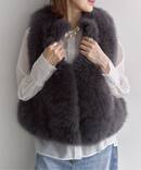 《予約》Cashmere Fur gilet