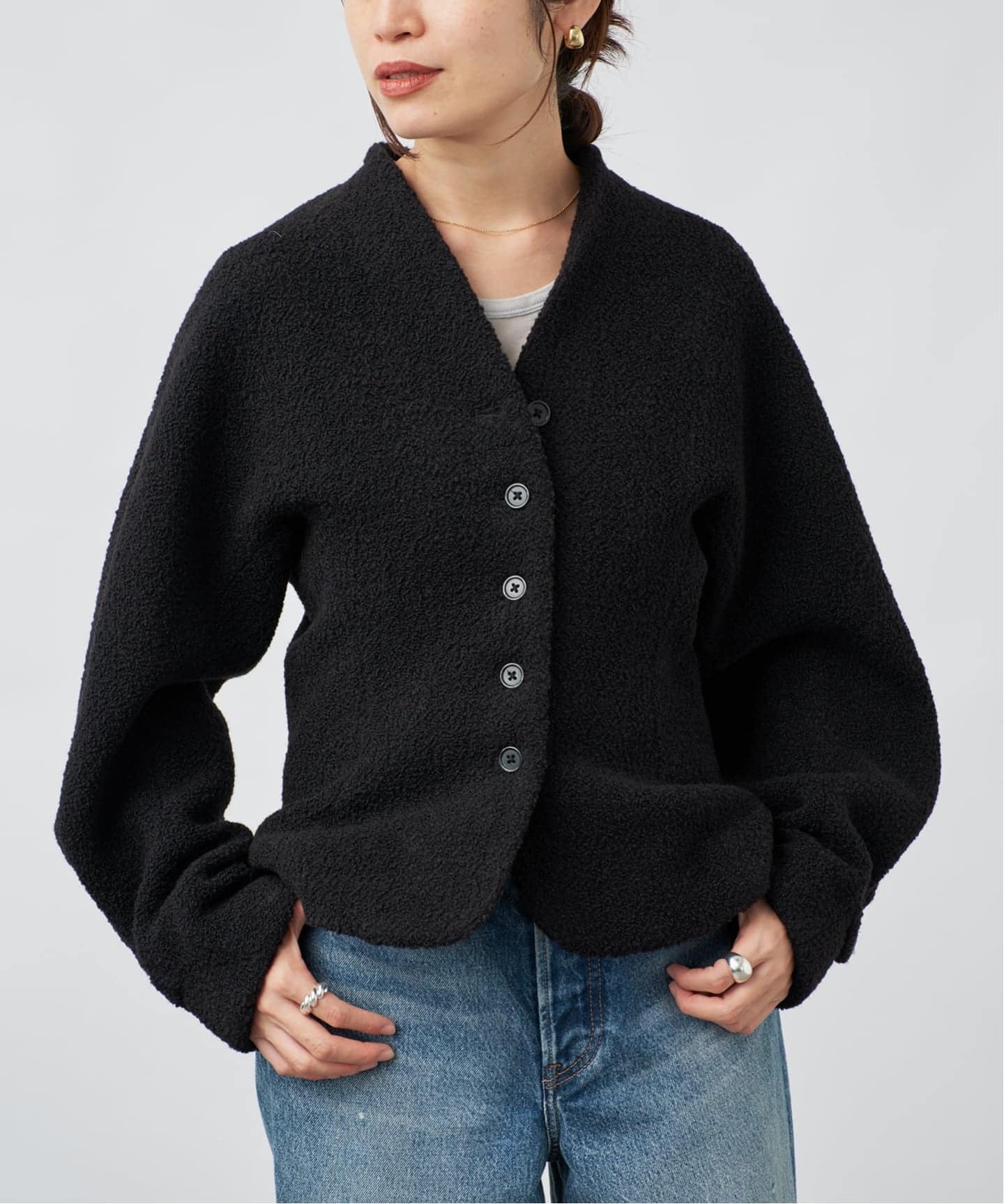 IENA ウールノーカラージャケット ノーカラージャケット（レディース）の通販｜BAYCREW'S STORE