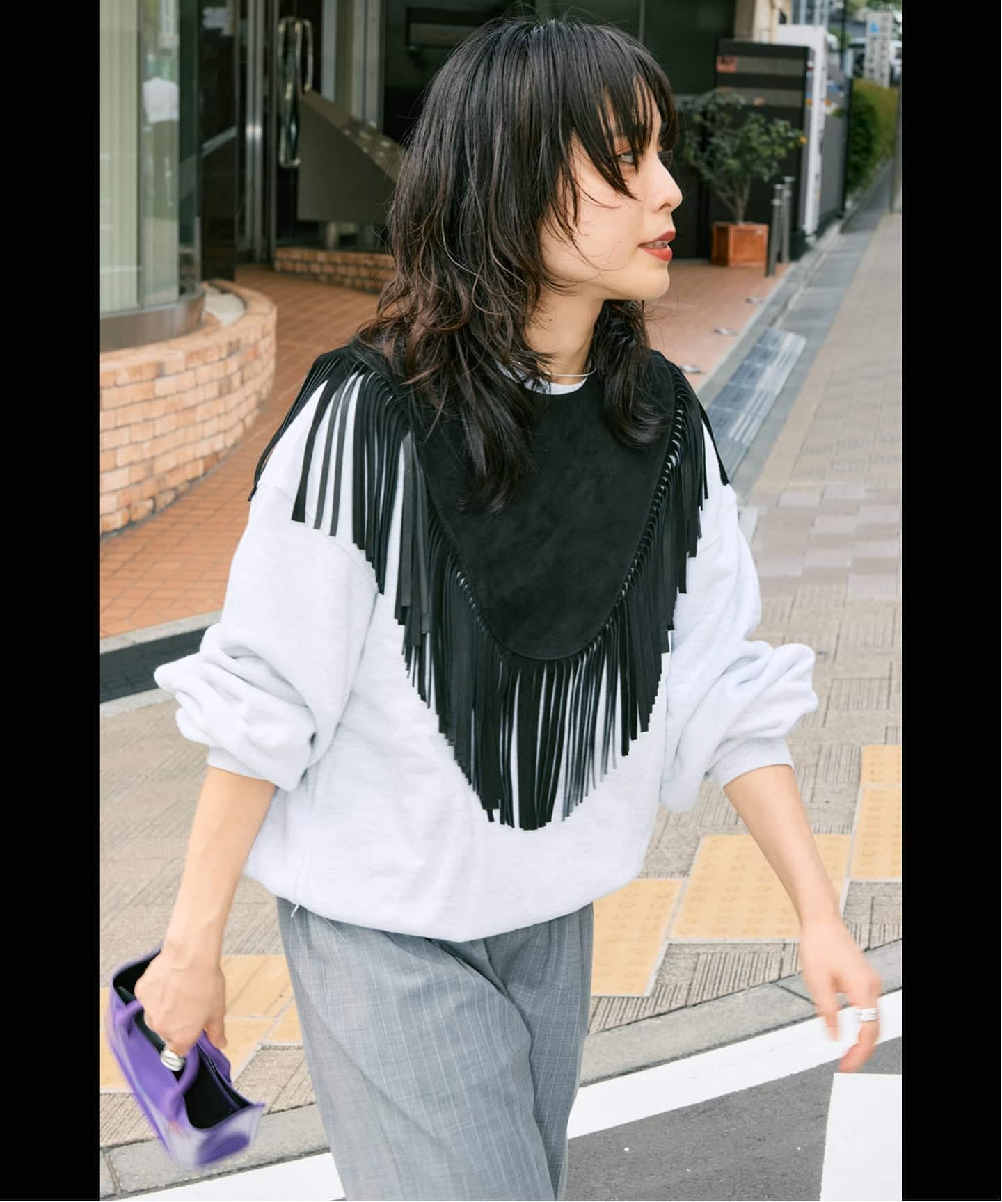 CITYSHOP シティショップ THE MOOD フリンジカラー 付け襟 美品 追加》［THE MOOD］FRINGE COLLAR 3：付け襟（その他ファッション小物