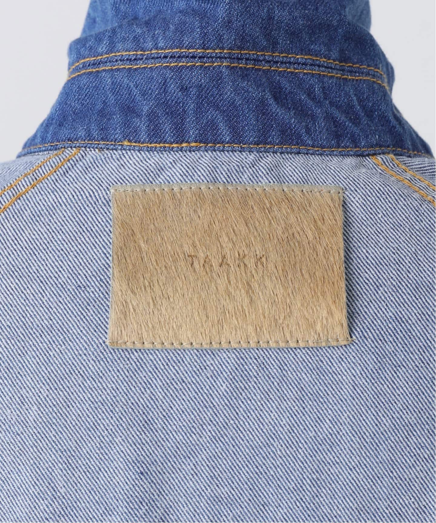 TAAKK SCULPTURAL EMBROIDERY DENIMBLOUSON TA26SS-BL030：デニム