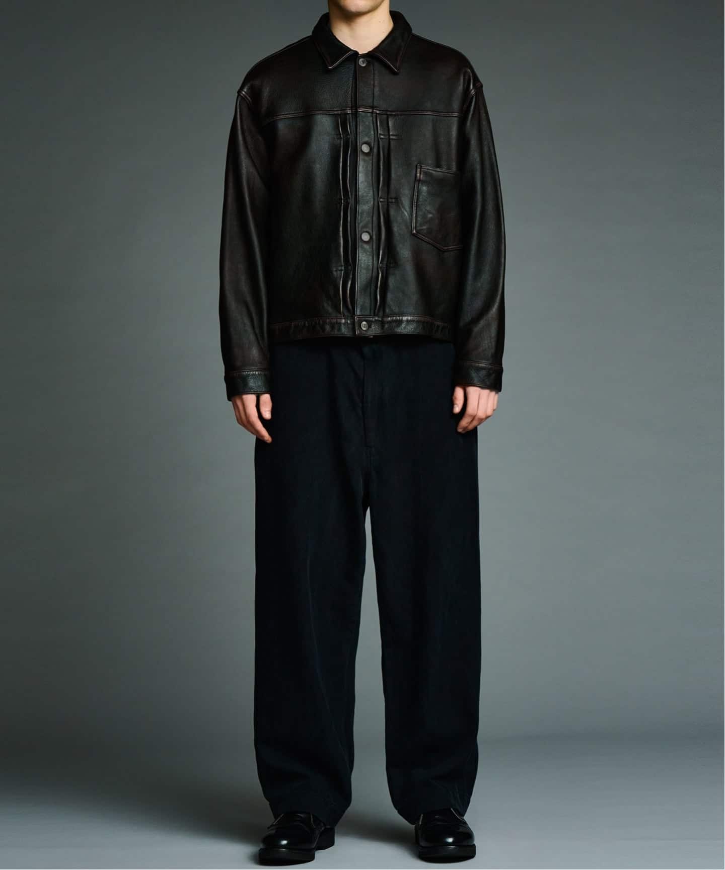 A.PRESSE/アプレッセ】Vintage Leather 1st Type Jacket：レザー