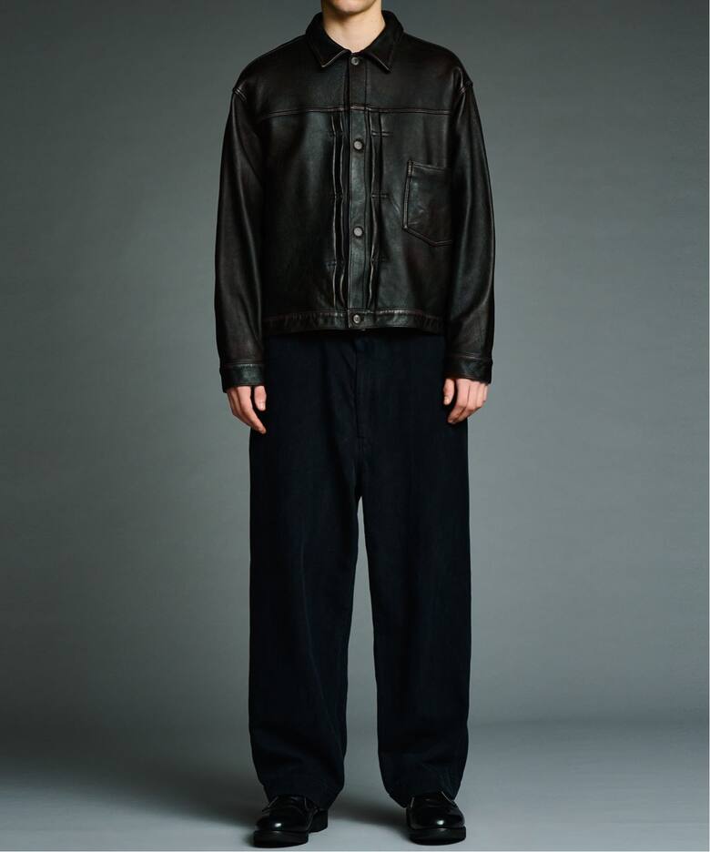 A.PRESSE/アプレッセ】Vintage Leather 1st Type Jacket：レザー 