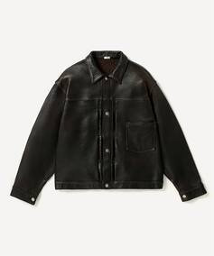 A.PRESSE/アプレッセ】Vintage Leather 1st Type Jacket：レザー 