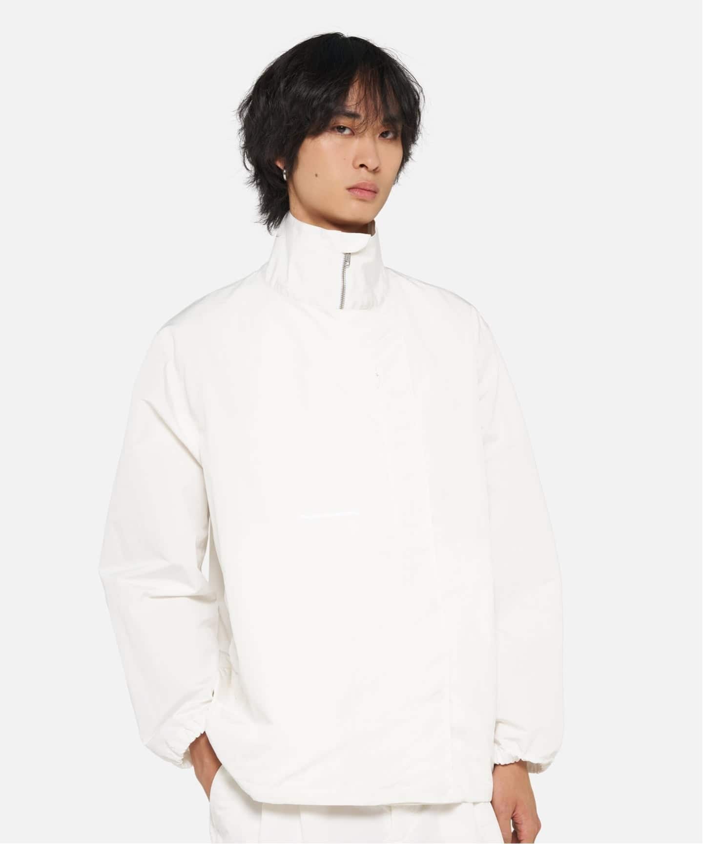 AGAIN アゲイン】 BISE FLAP WINDBREAKER（ナイロンジャケット）｜L