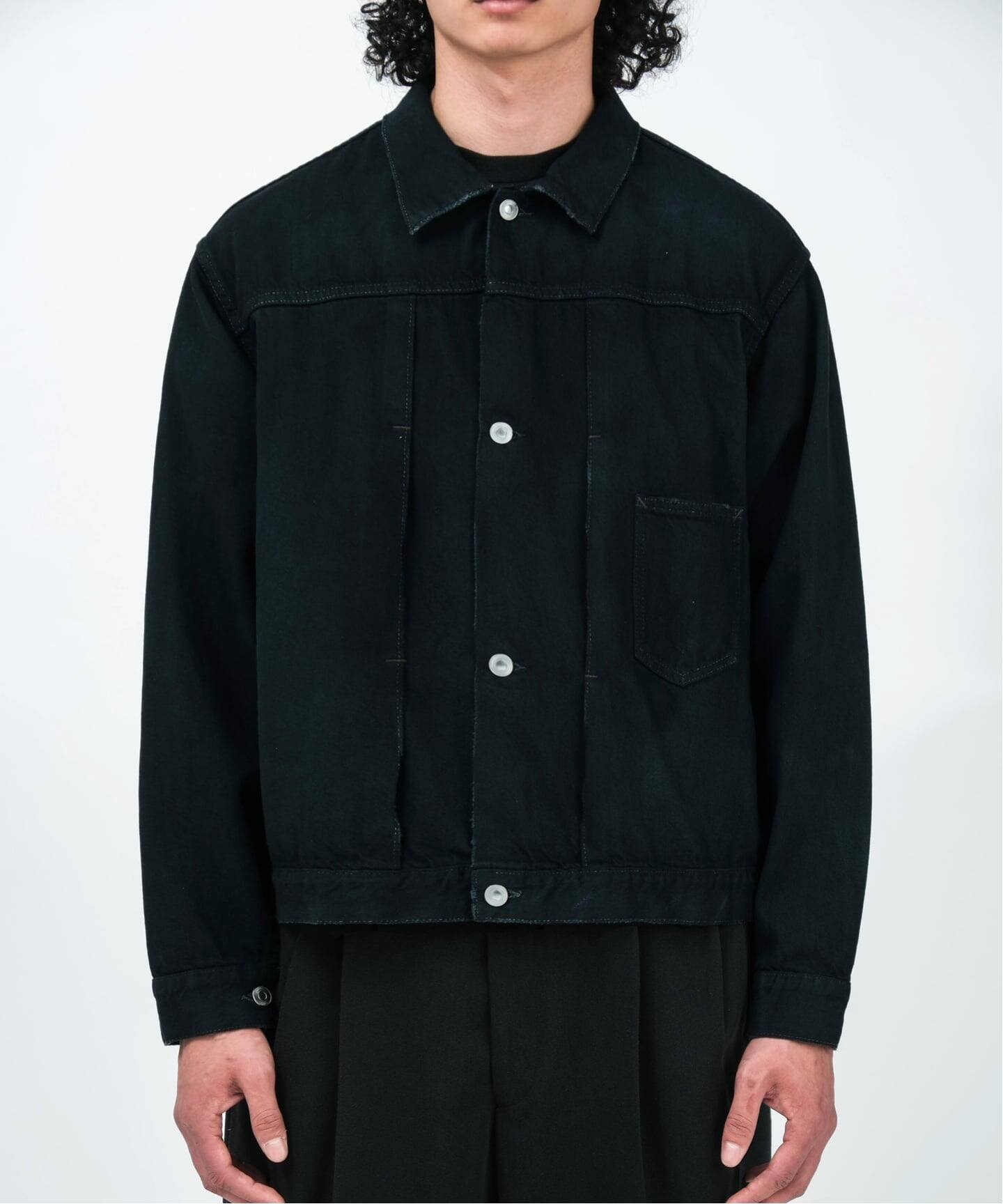 最終値下げLE BLACK DENIM JACKET L'ECHOPPE A.PRESSE/アプレッセ】 Vintage Denim Jacket（デニムジャケット）｜L