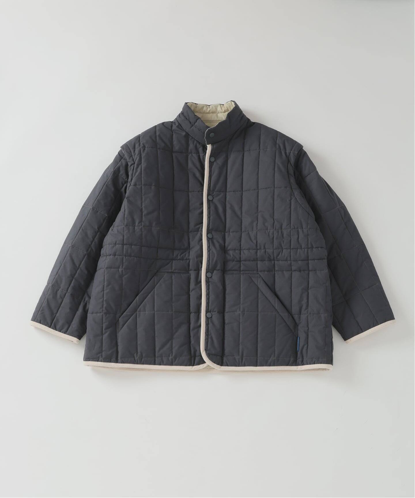 LAVENHAM×CURRENTAGE別注 REVERSIBLE JKT（中綿・キルティング）｜L