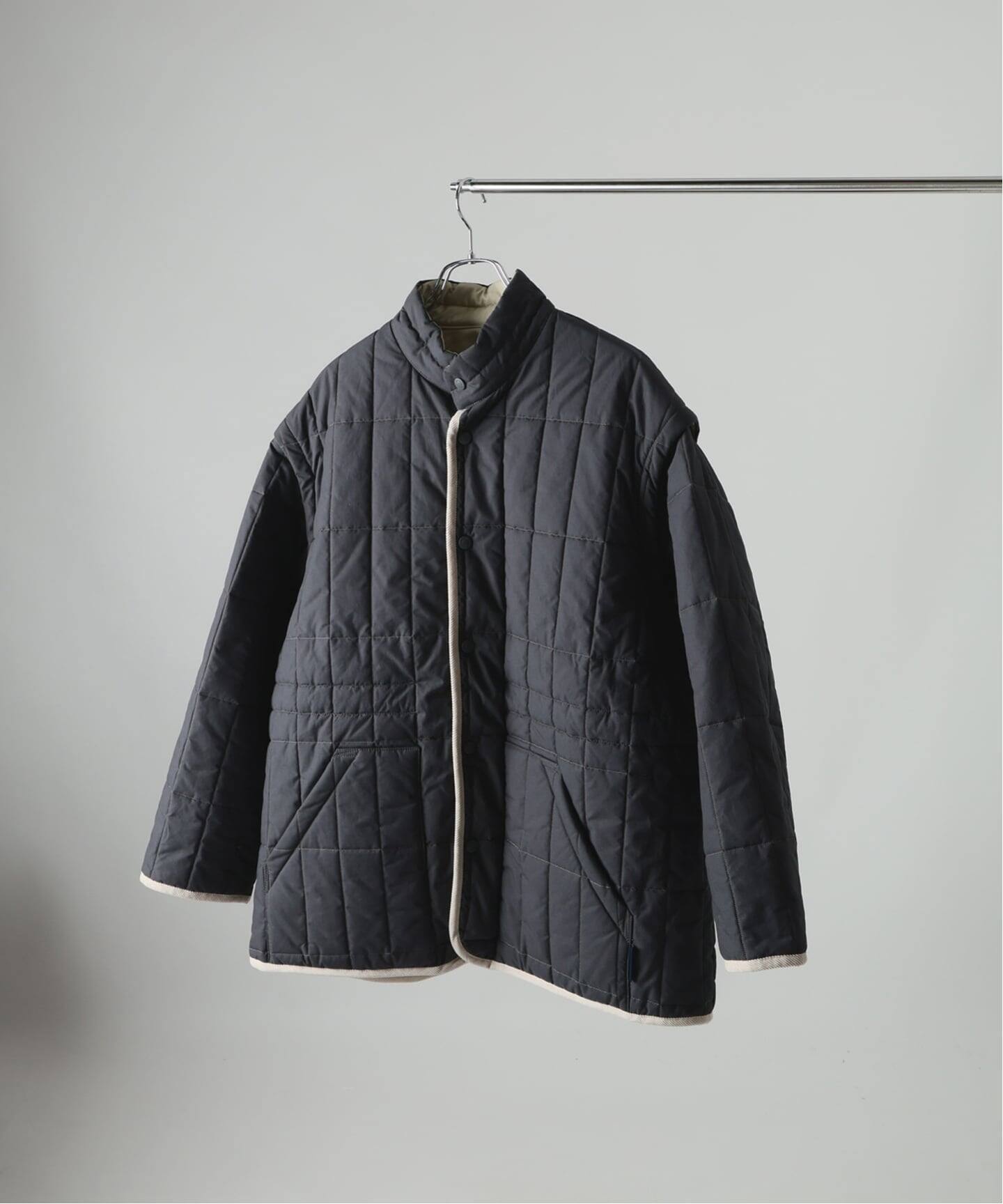 LAVENHAM×CURRENTAGE別注 REVERSIBLE JKT（中綿・キルティング）｜L