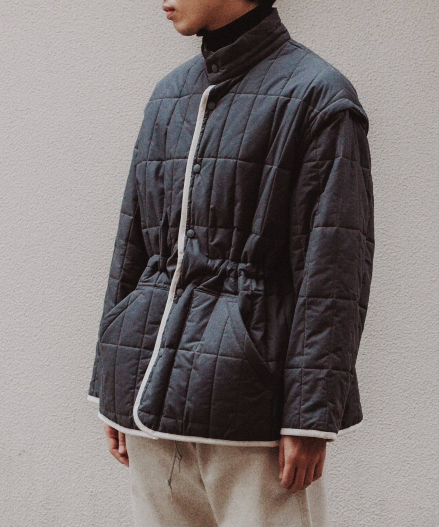 LAVENHAM×CURRENTAGE別注 REVERSIBLE JKT（中綿・キルティング）｜L