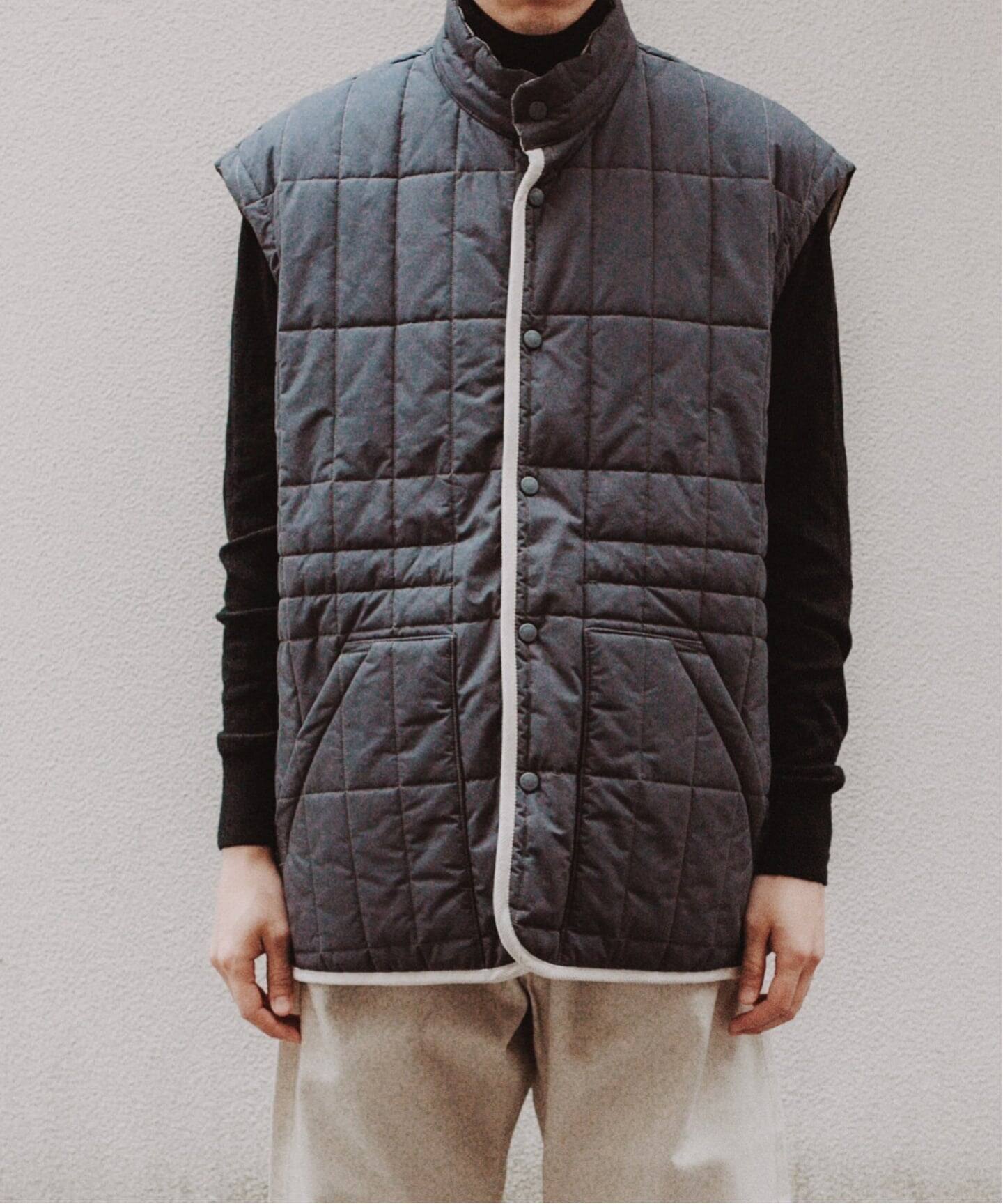 LAVENHAM×CURRENTAGE別注 REVERSIBLE JKT（中綿・キルティング）｜L
