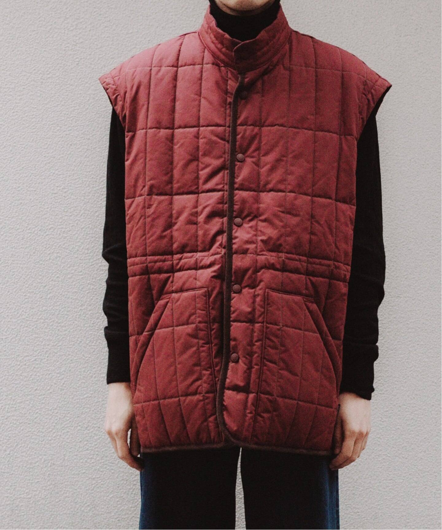LAVENHAM×CURRENTAGE別注 REVERSIBLE JKT（中綿・キルティング）｜L