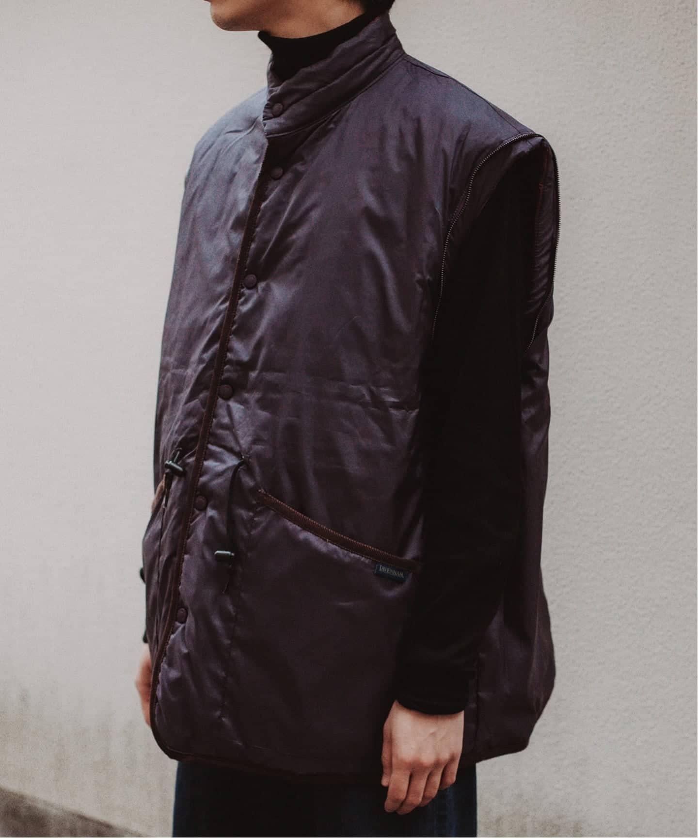 LAVENHAM×CURRENTAGE別注 REVERSIBLE JKT（中綿・キルティング）｜L