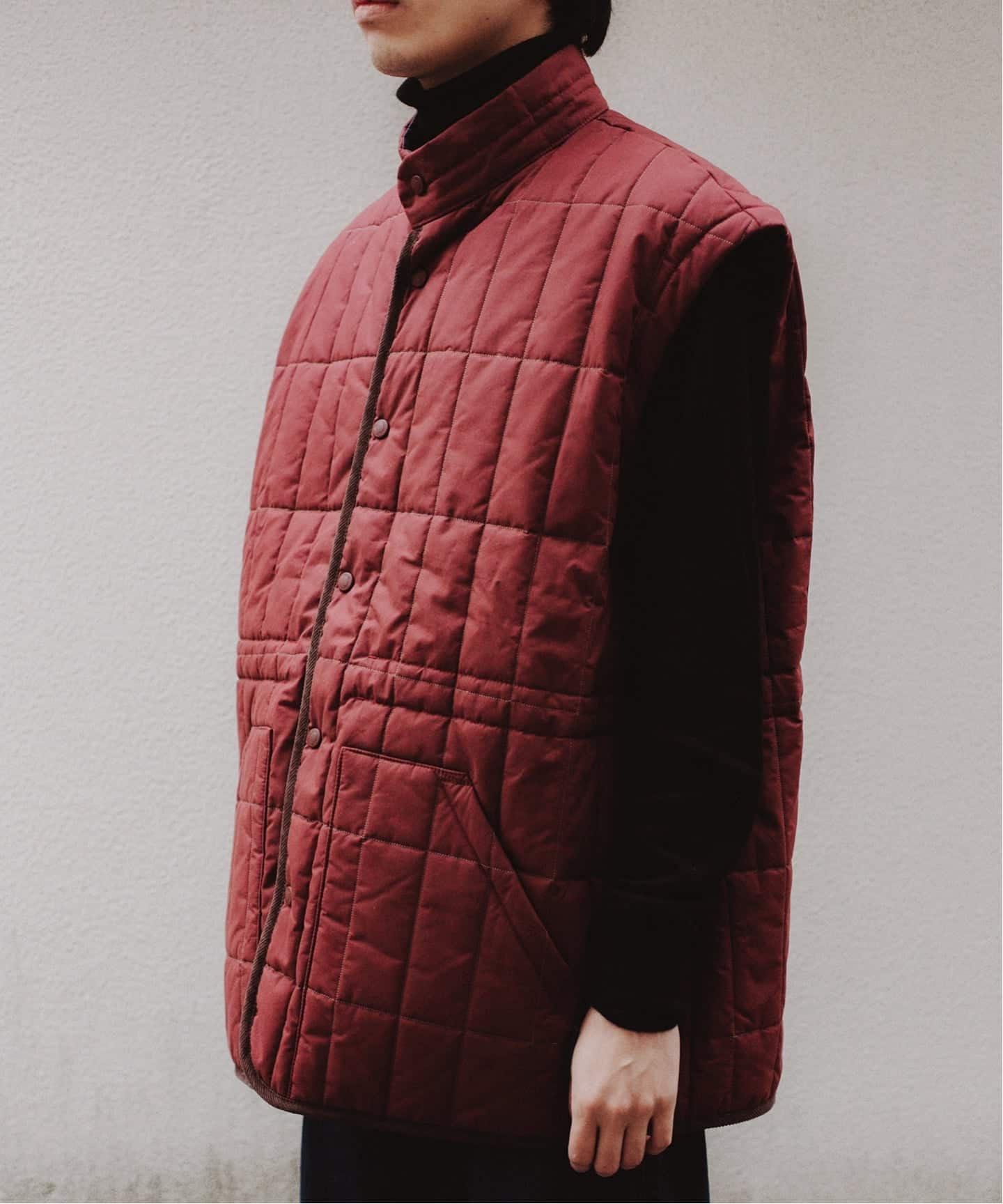 LAVENHAM×CURRENTAGE別注 REVERSIBLE JKT（中綿・キルティング）｜L