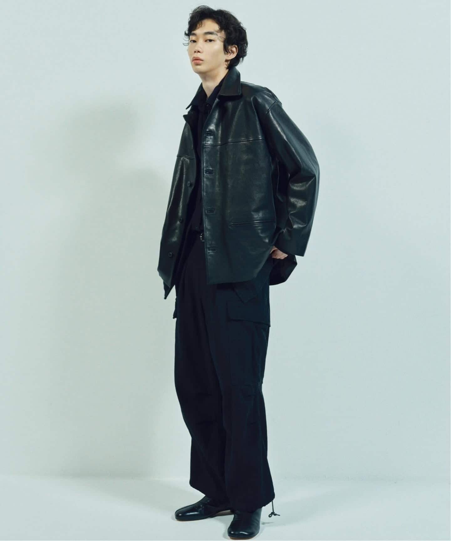 HERILL/ヘリル】Lambleather Car jacket：レザージャケット（レザー