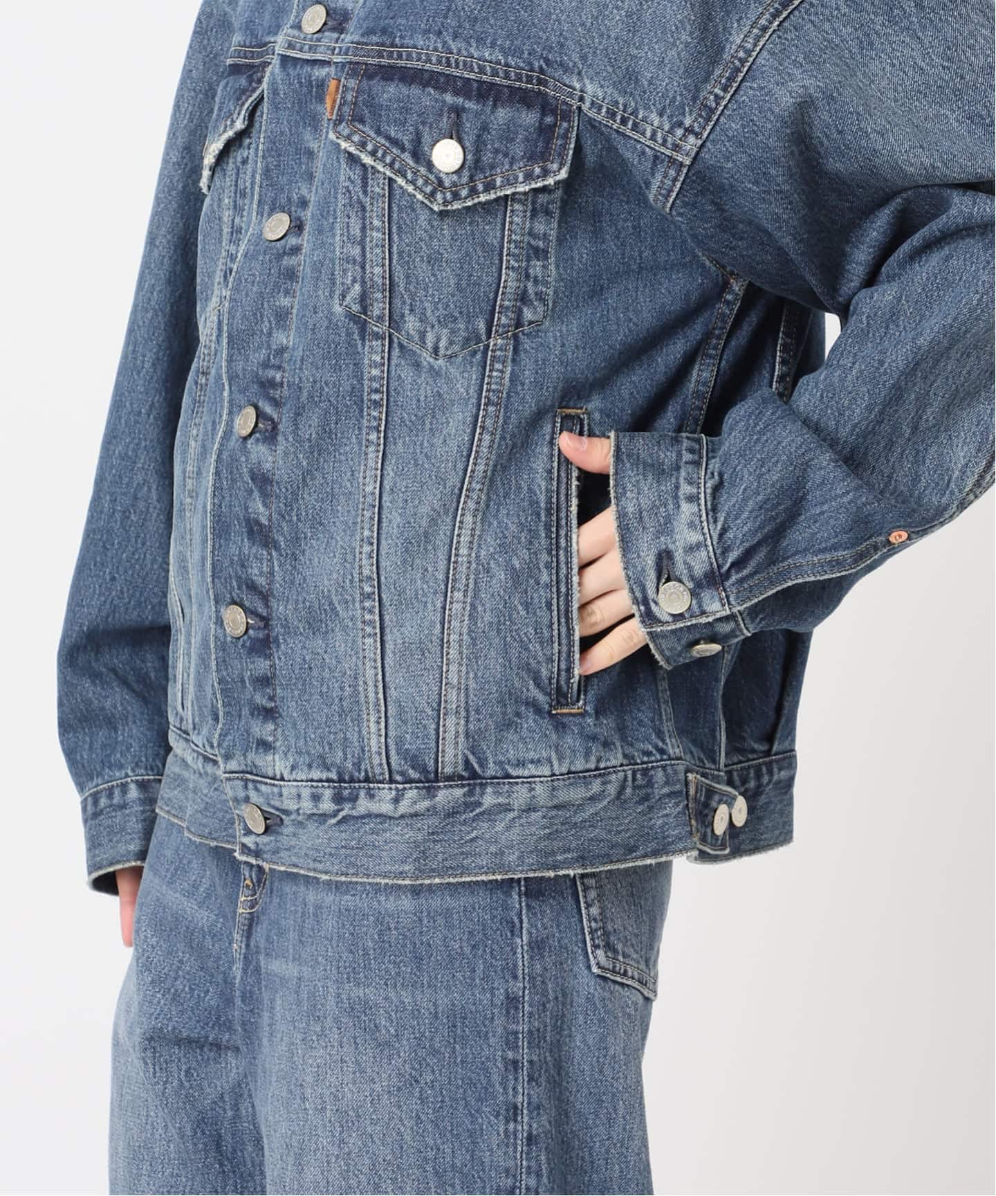 即完新品 Cozue Ninomiya × OUTDOOR PRODUCTS Cozue Ninomiya ex ULT DENIM TRUCKER JACKET（デニムジャケット