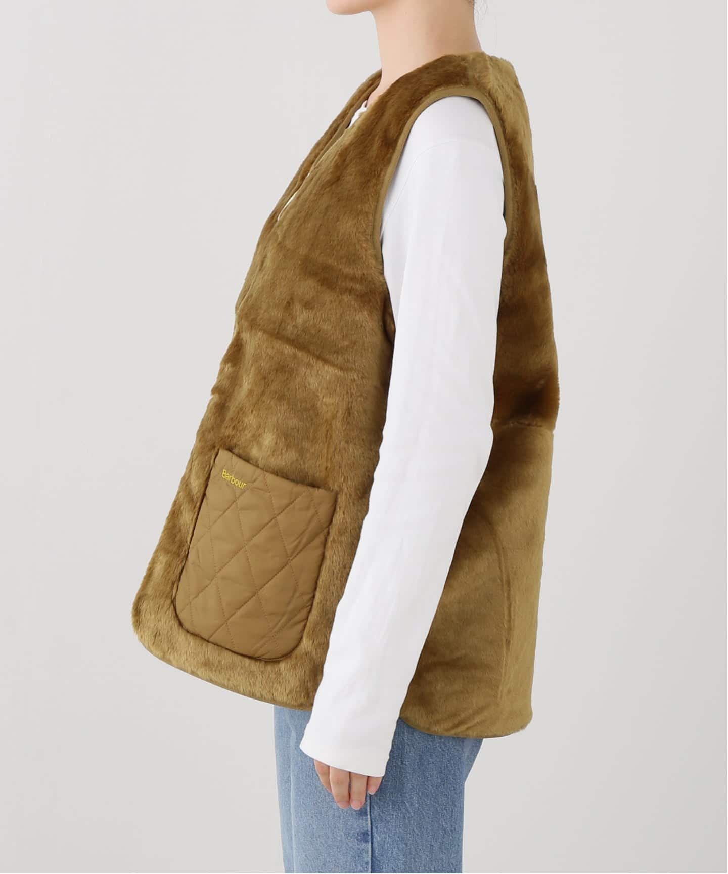 Barbour karin faux fur gilet（ベスト）｜OUTDOOR PRODUCTS