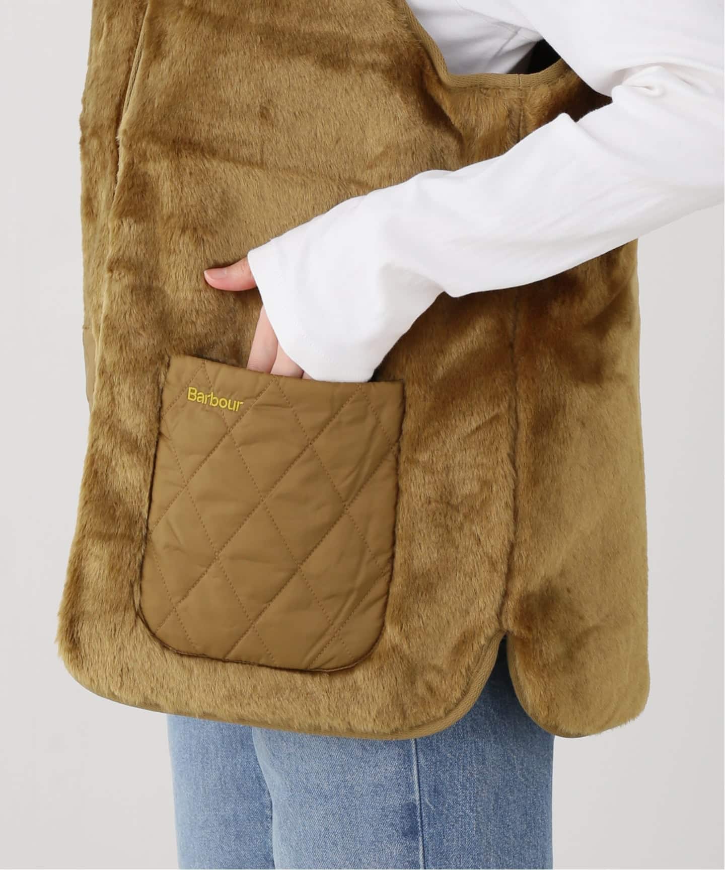 Barbour karin faux fur gilet（ベスト）｜OUTDOOR PRODUCTS