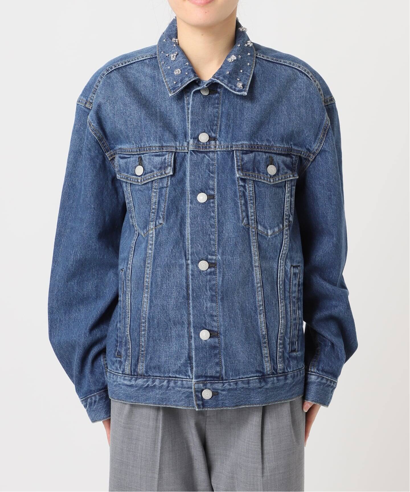 予約》ビーズカラーデニムジャケット（デニムジャケット）｜Bonum