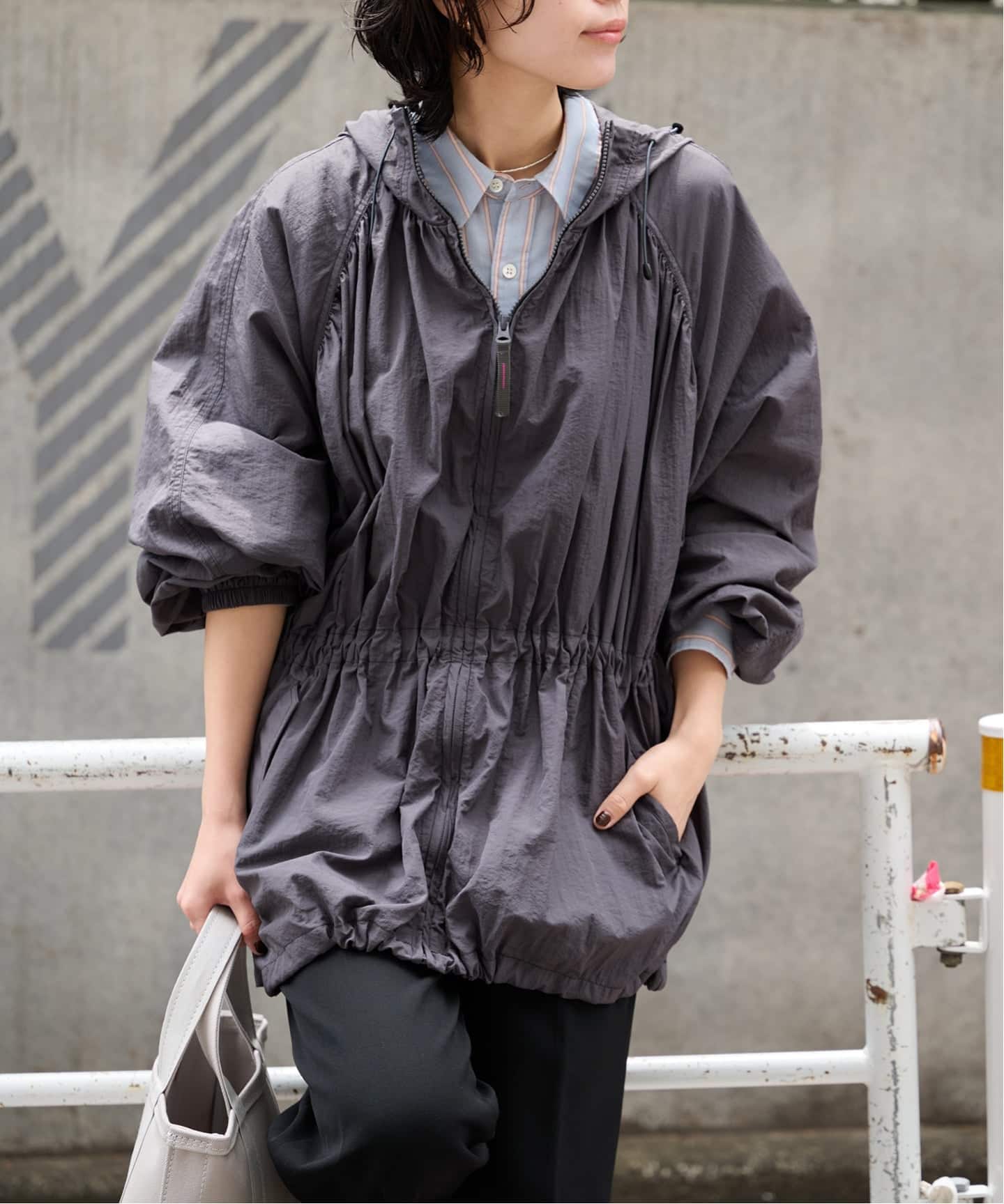 TODAYFUL Nylon Gather Blouson（ナイロンジャケット）｜BOICE FROM