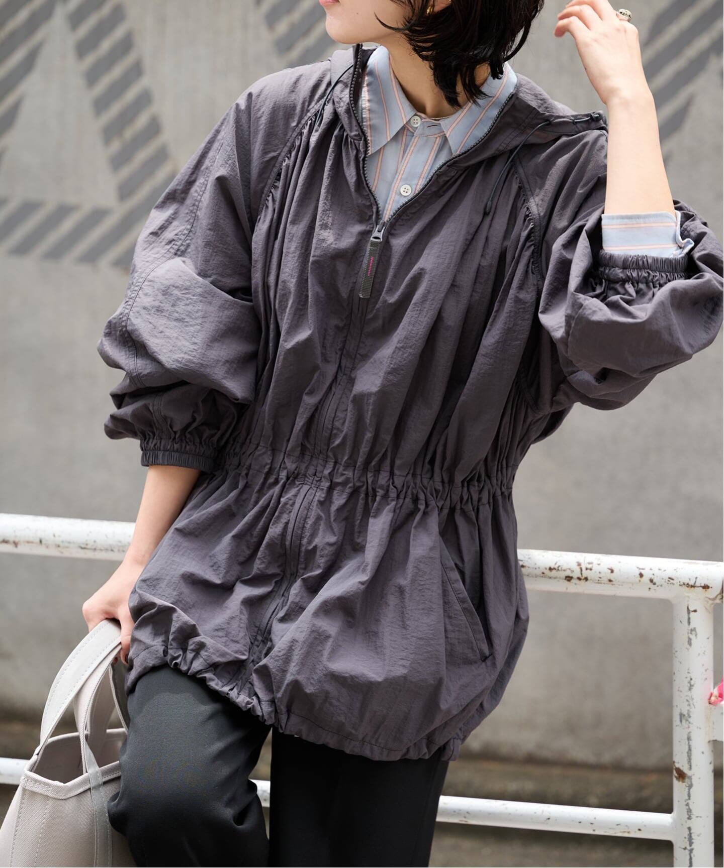 TODAYFUL Nylon Gather Blouson（ナイロンジャケット）｜BOICE FROM 