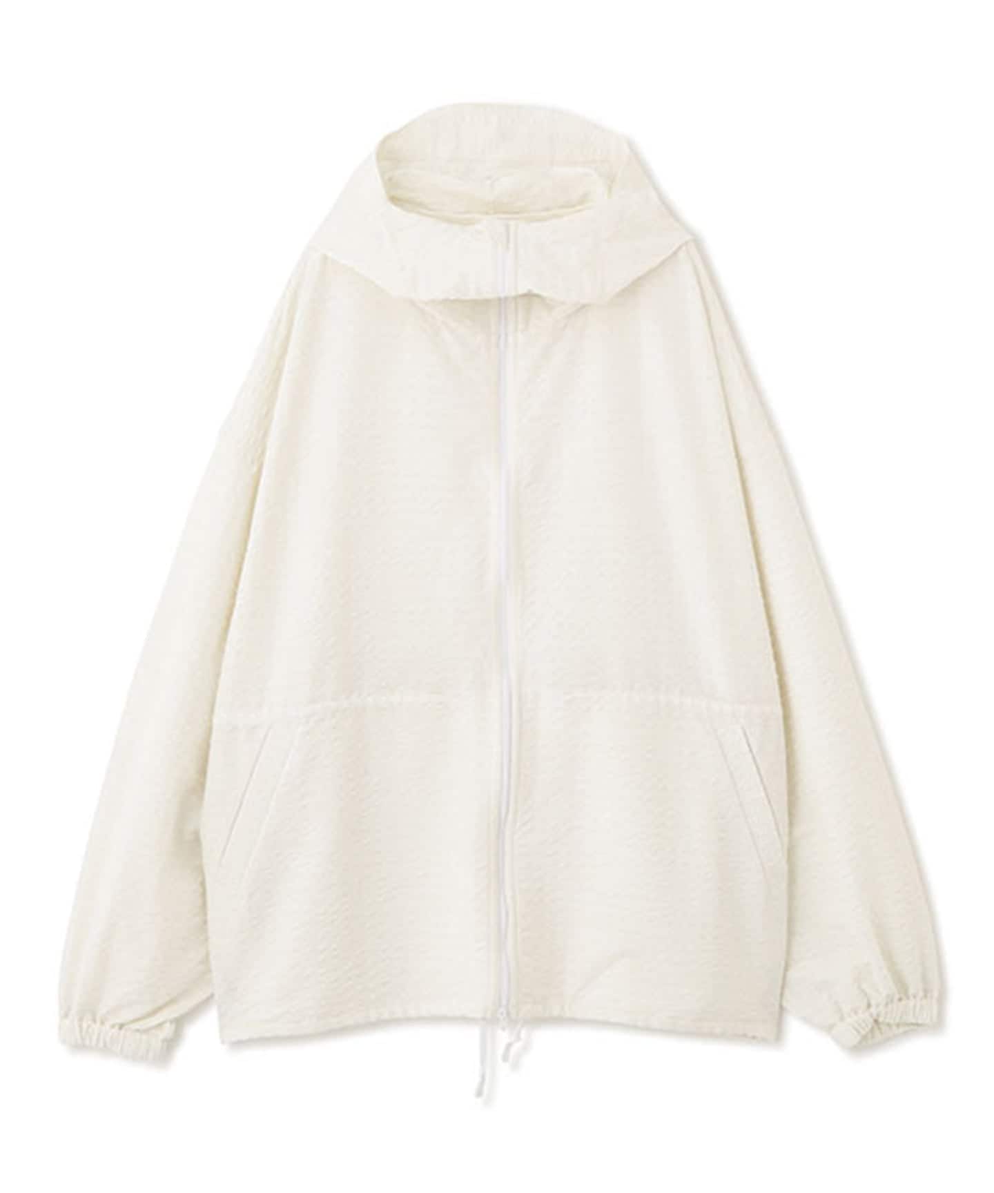 UVカット] ETRE TOKYO サッカーストレッチフードブルゾン（マウンテン