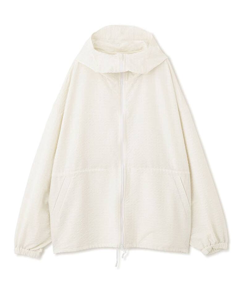UVカット] ETRE TOKYO サッカーストレッチフードブルゾン（マウンテン 