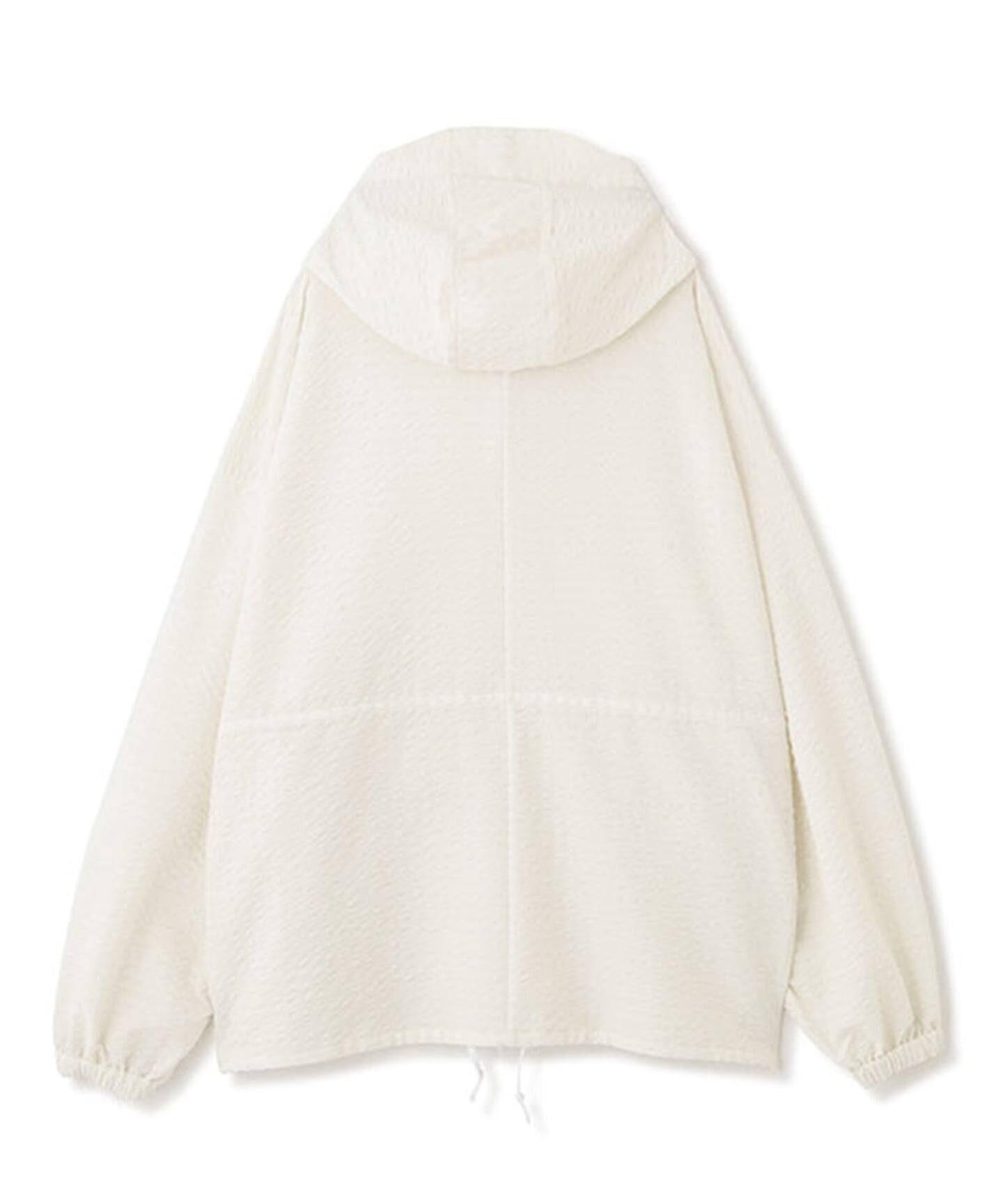 ETRE TOKYOサッカーストレッチブルゾン★ホワイト UVカット] ETRE TOKYO サッカーストレッチフードブルゾン（マウンテン