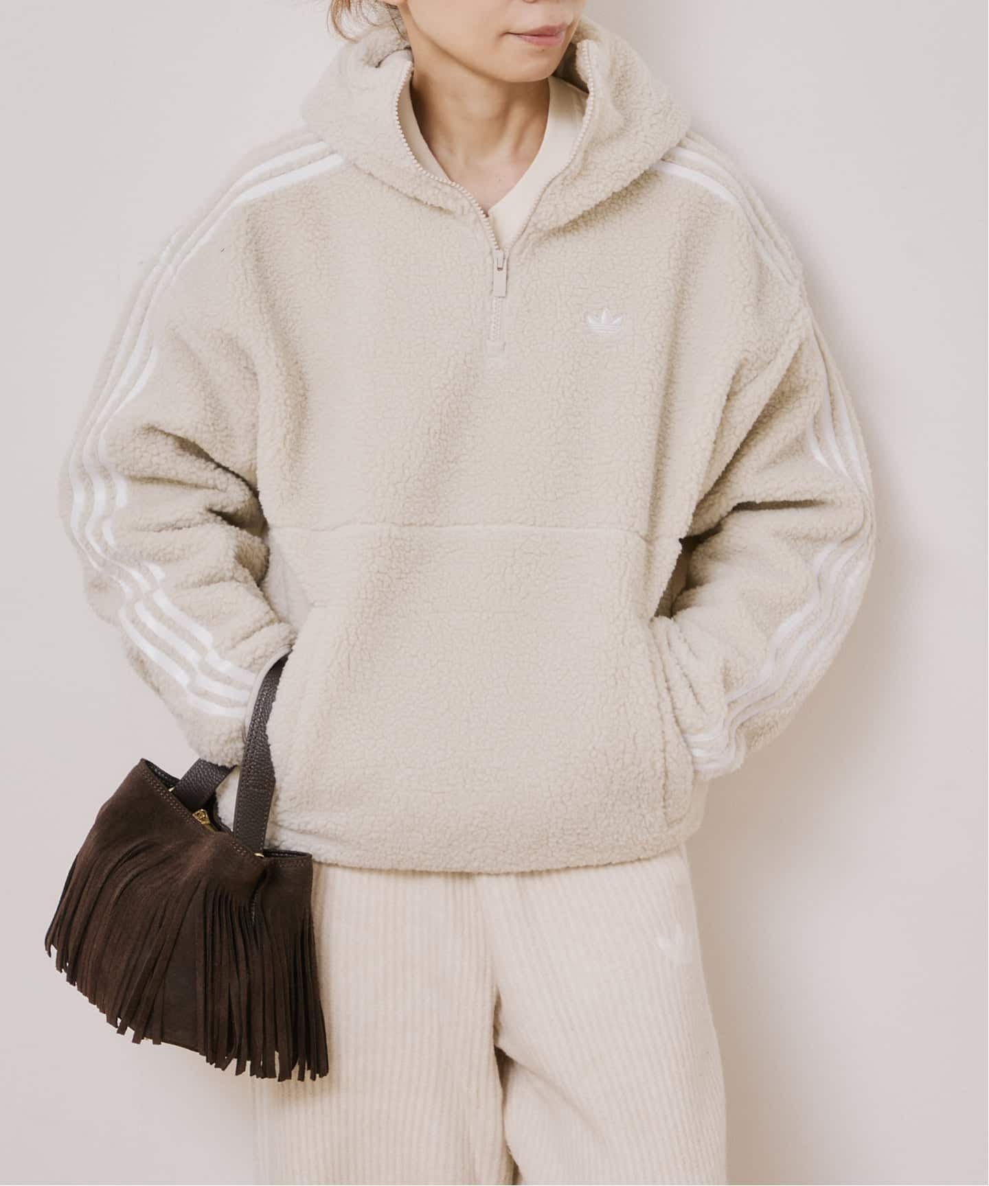 adidas ADILUNA Season2 by JENNIE HOODED FLEECE JACKET（ボア