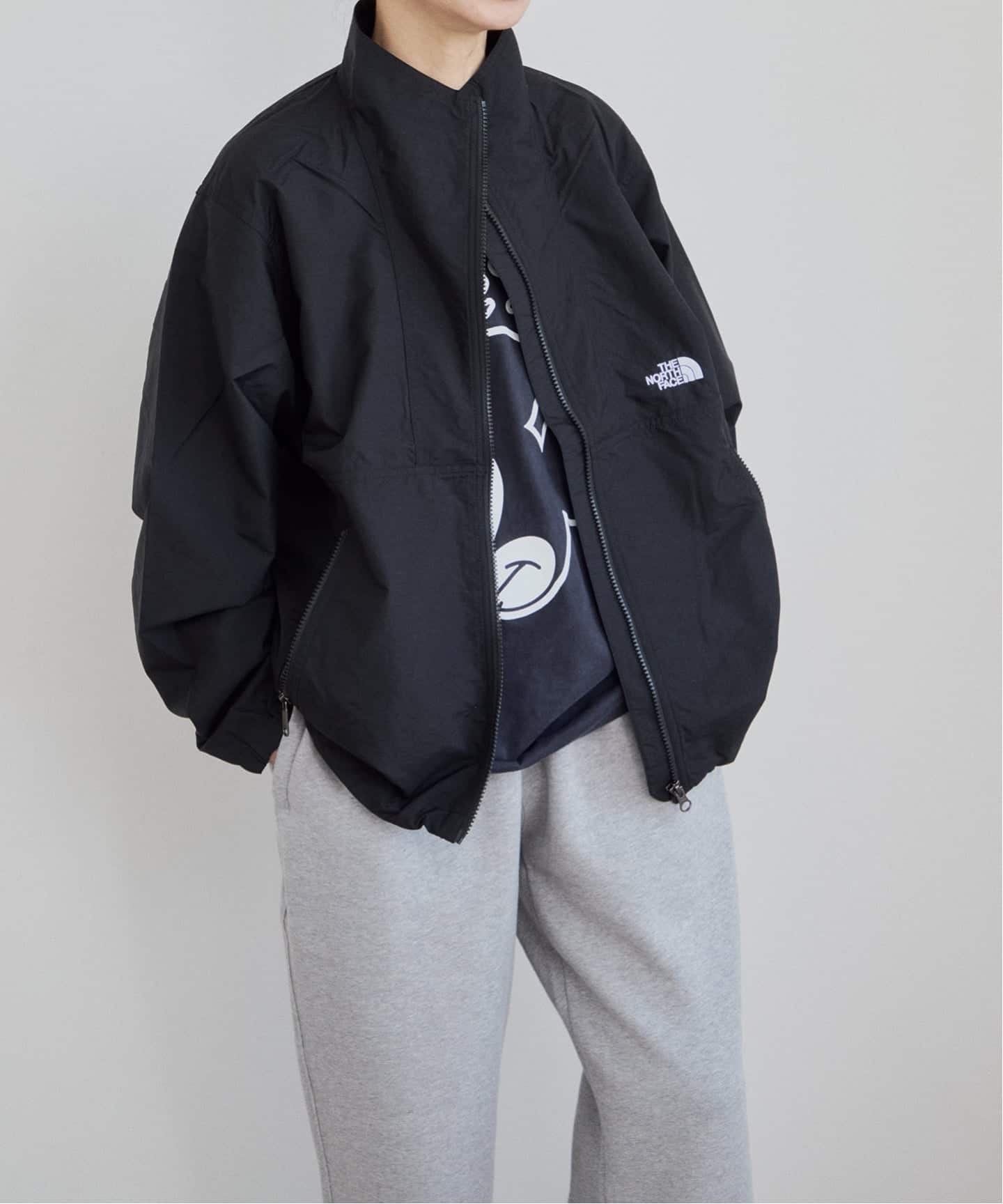 The North Face NP22631 ブラック ナイロンジャケット THE NORTH FACE Compact Blouson NP22631（ナイロンジャケット