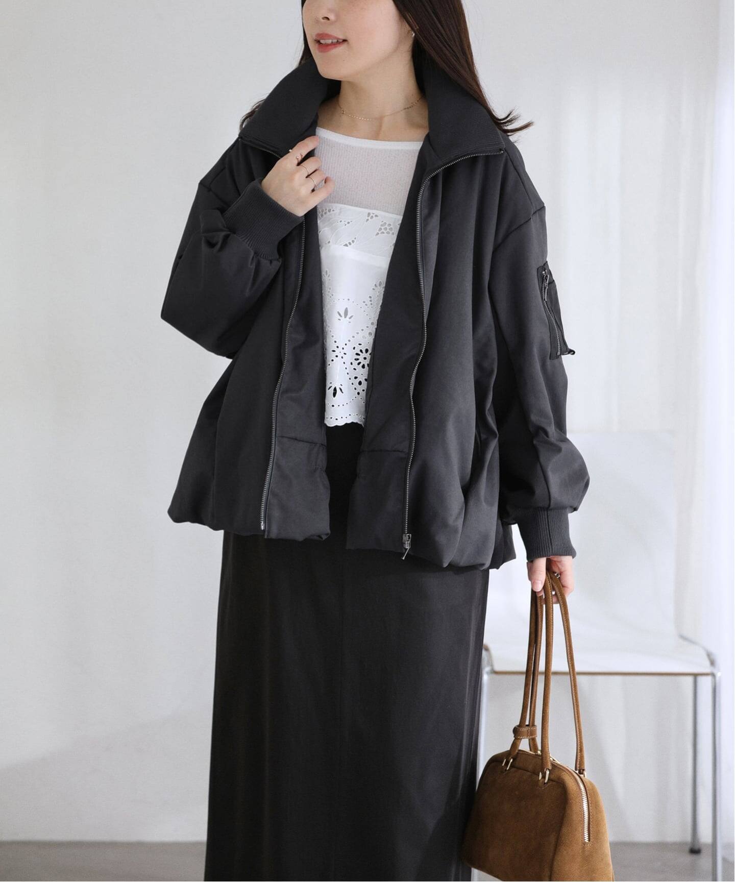 洗える】中綿バルーンブルゾン（その他ブルゾン／アウター）｜La