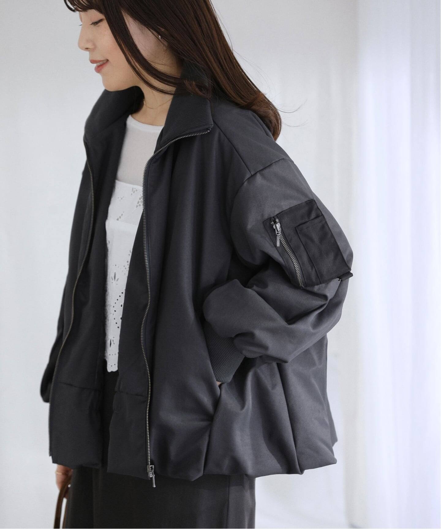 洗える】中綿バルーンブルゾン（その他ブルゾン／アウター）｜La