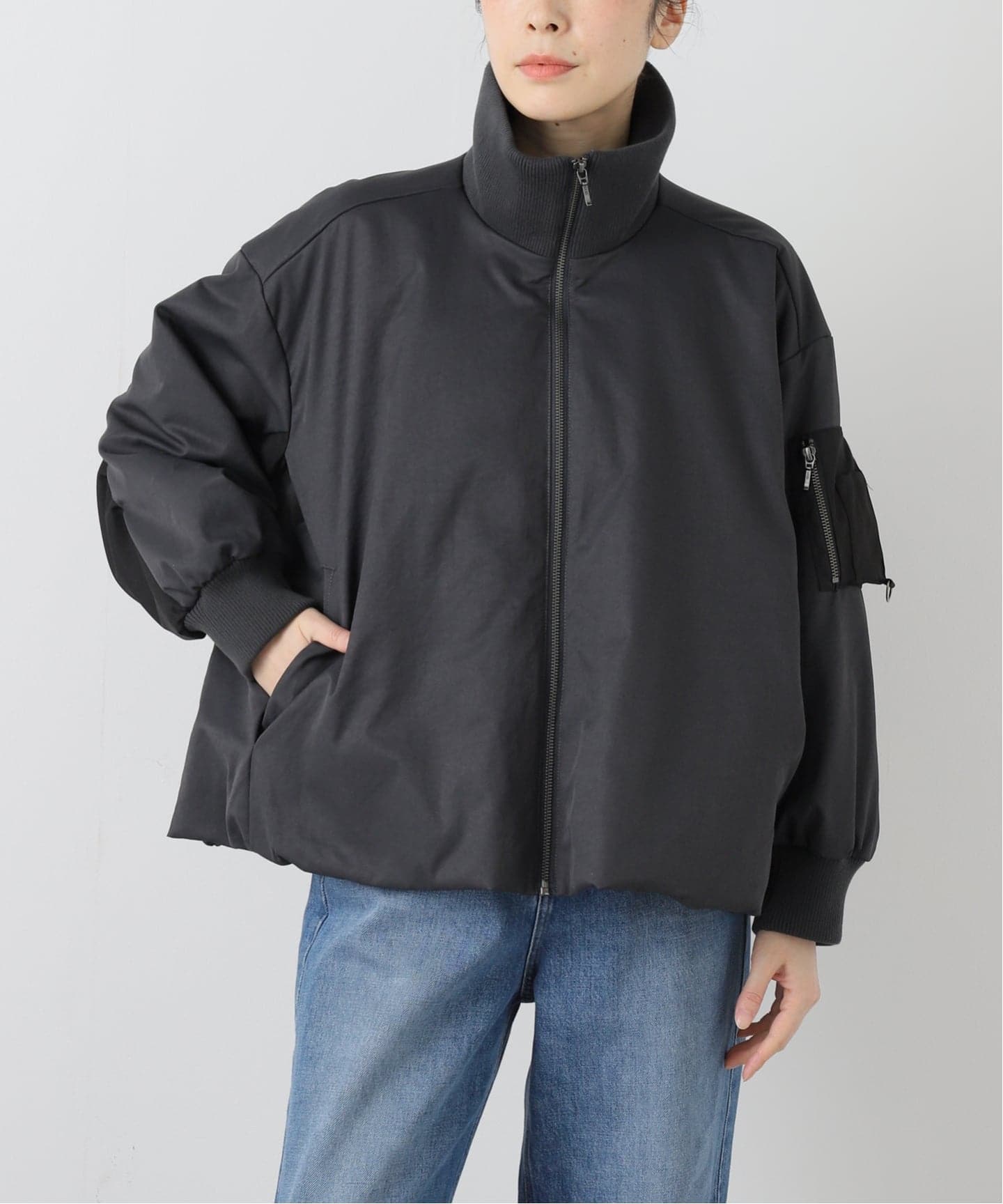 洗える】中綿バルーンブルゾン（その他ブルゾン／アウター）｜La