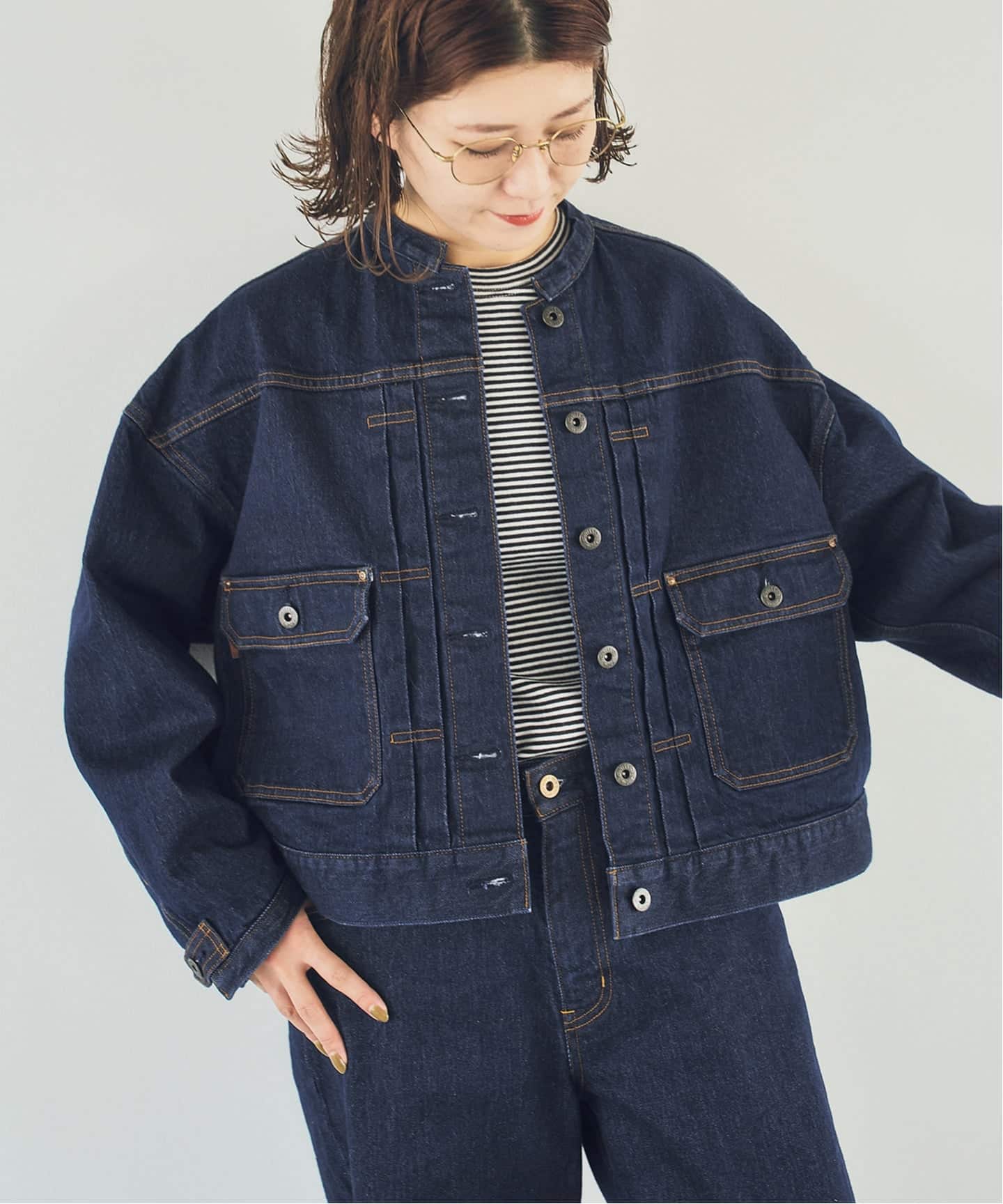 40周年 / 予約》5 1/2 40th 2ND-LINE CROP JK（デニムジャケット