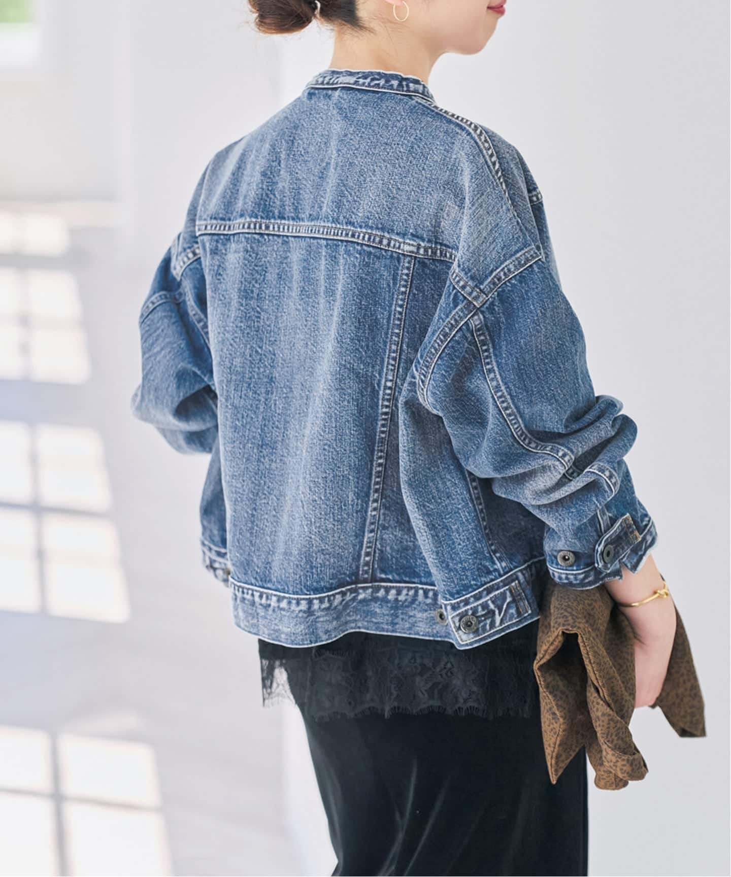 spick & span 5 1/2 デニムジャケット 日本製 WEB限定 / 予約》5 1/2 2ND-LINE CROP ジャケット（デニムジャケット