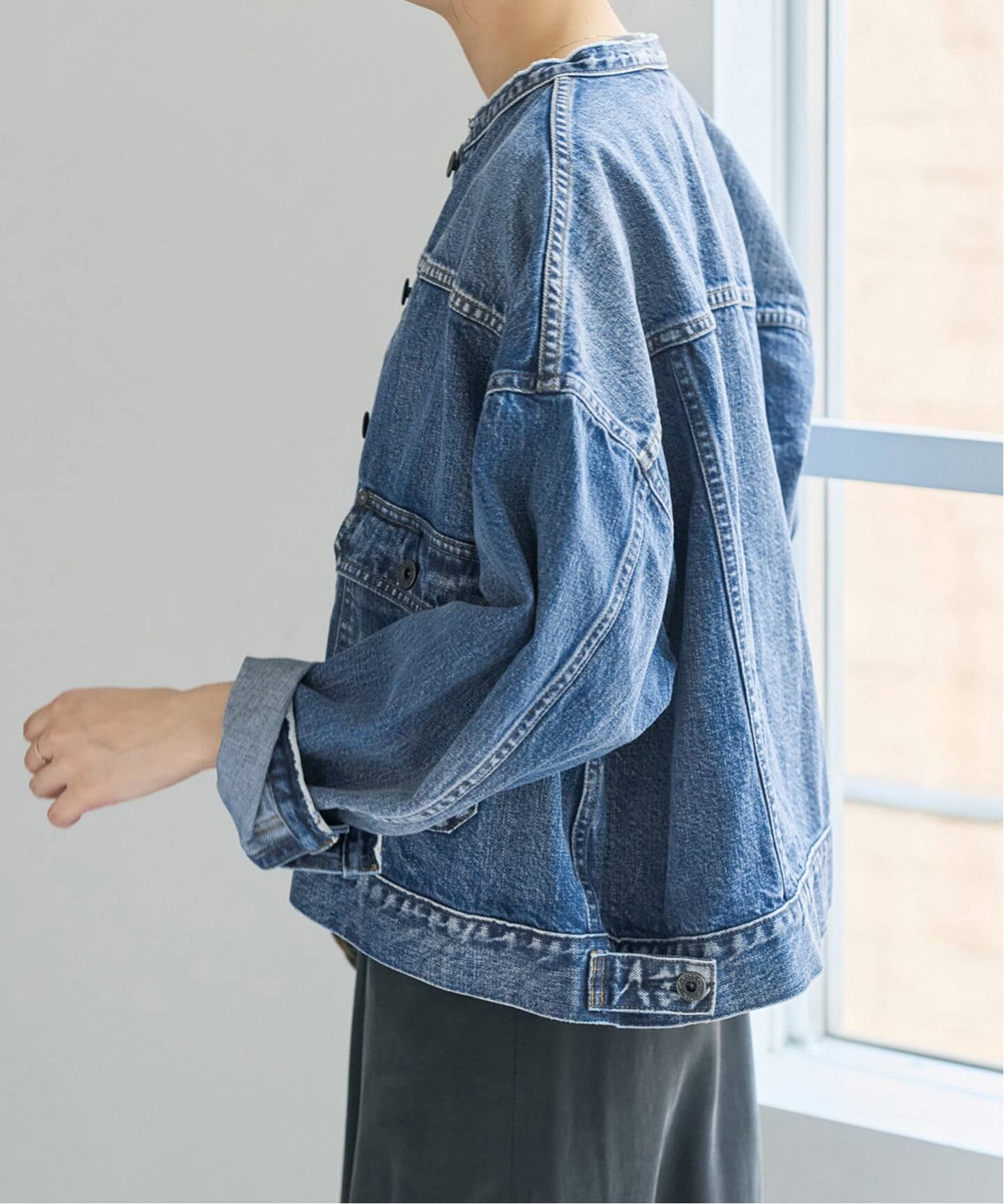 WEB限定 / 予約》5 1/2 2ND-LINE CROP ジャケット（デニムジャケット 