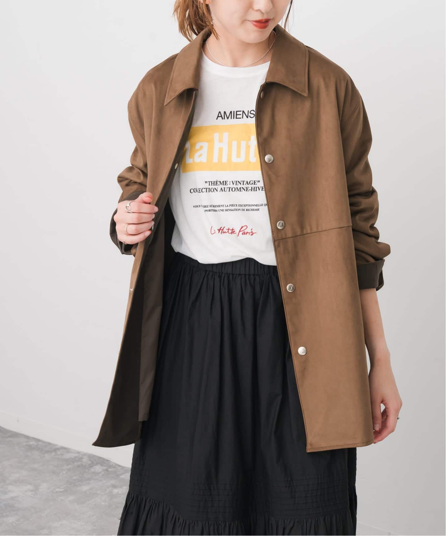 追加予約》フェイクスエードオープンカラージャケット（その他ブルゾン