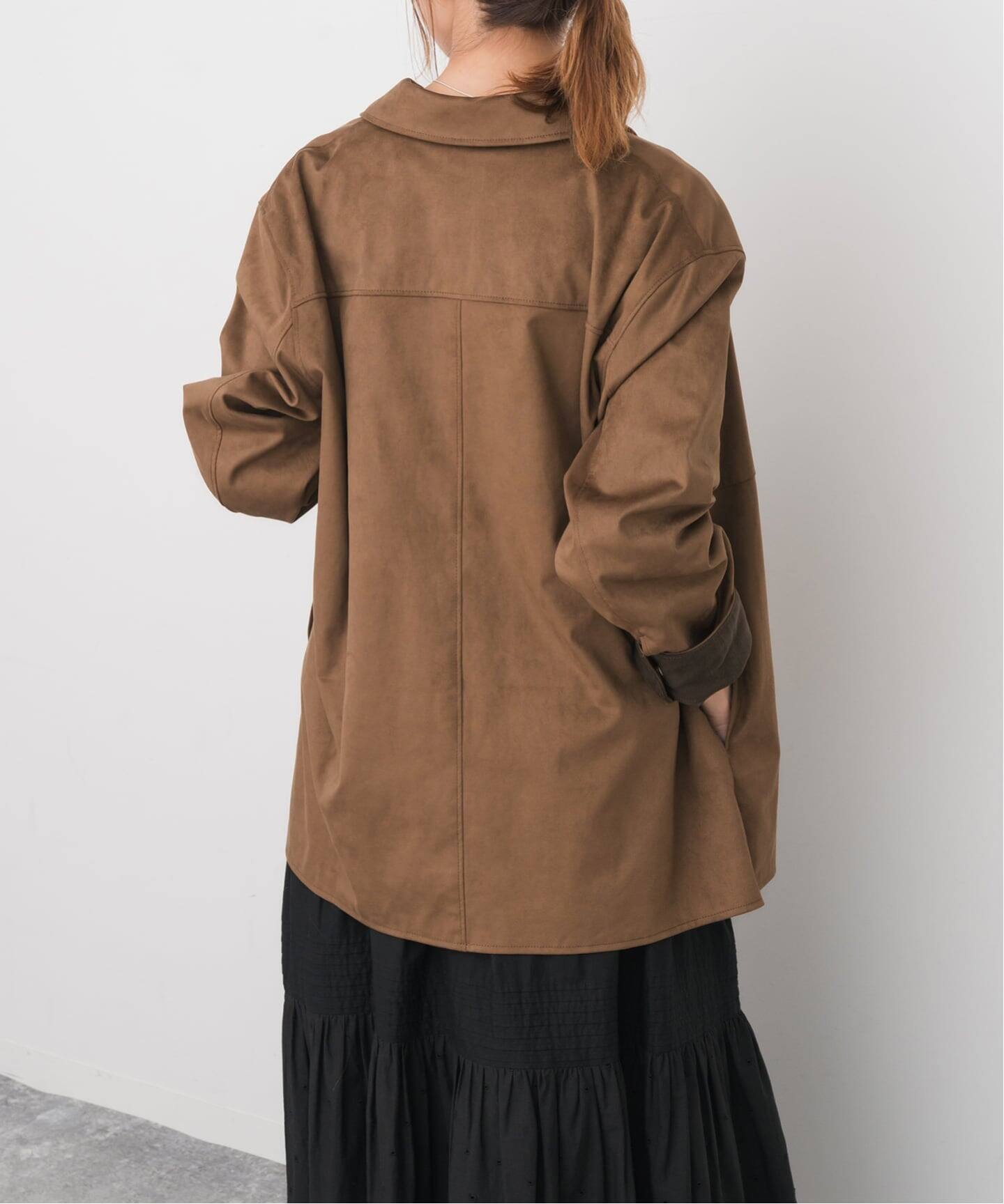 追加予約》フェイクスエードオープンカラージャケット（その他ブルゾン